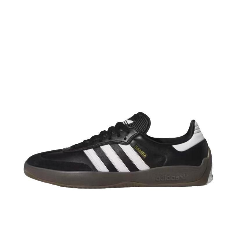推荐商品：adidas Originals Samba OG T头鞋 板鞋 经典复古舒适百搭耐磨合成革圆头薄底贴合 纯黑色/白色