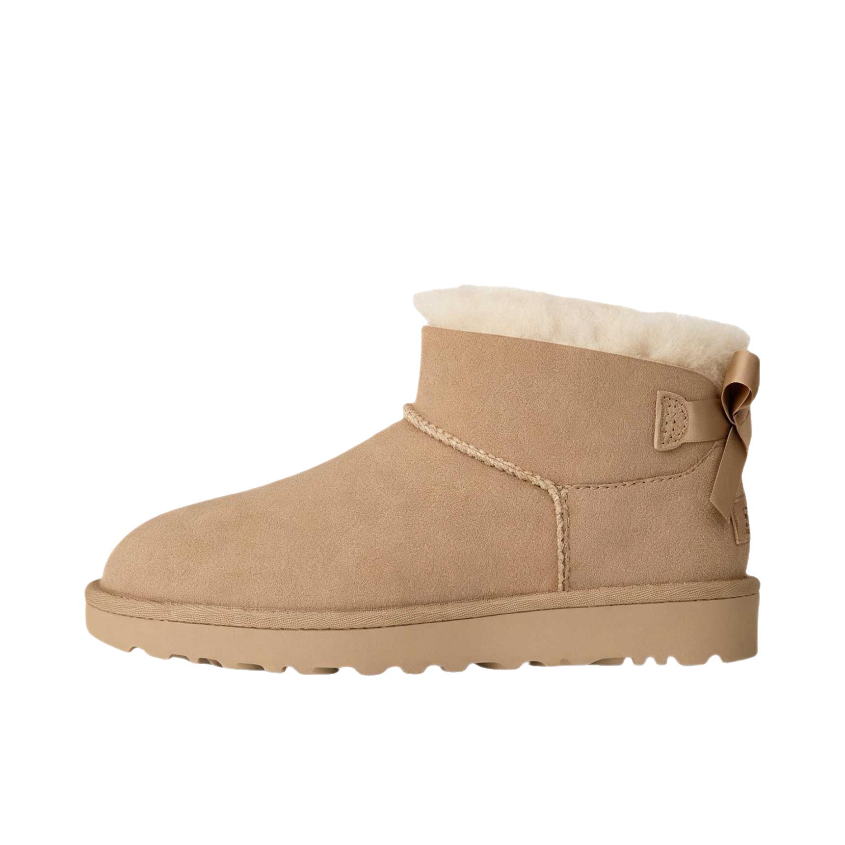 推荐商品：UGG Mini Bailey Bow ll 保暖 耐磨 时尚 雪地靴 19126849 沙色
