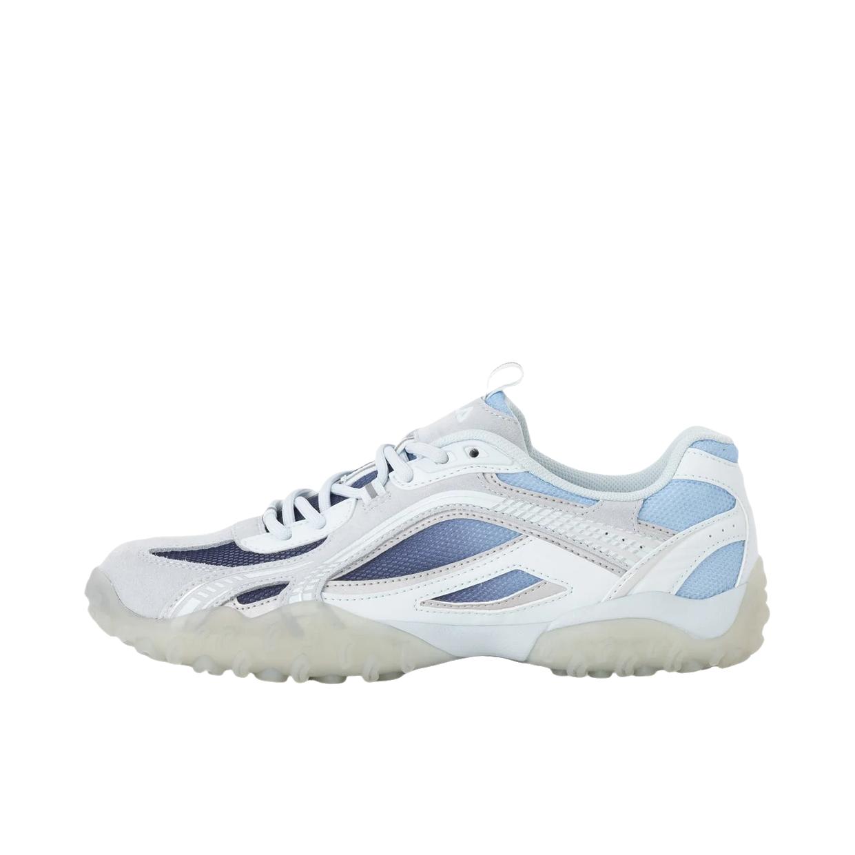 推荐商品：FILA/斐乐 PEBBLE 老爹鞋 厚底系带舒适减震防滑耐磨百搭薄底 女款/幻影蓝/雾露/石灰岩
