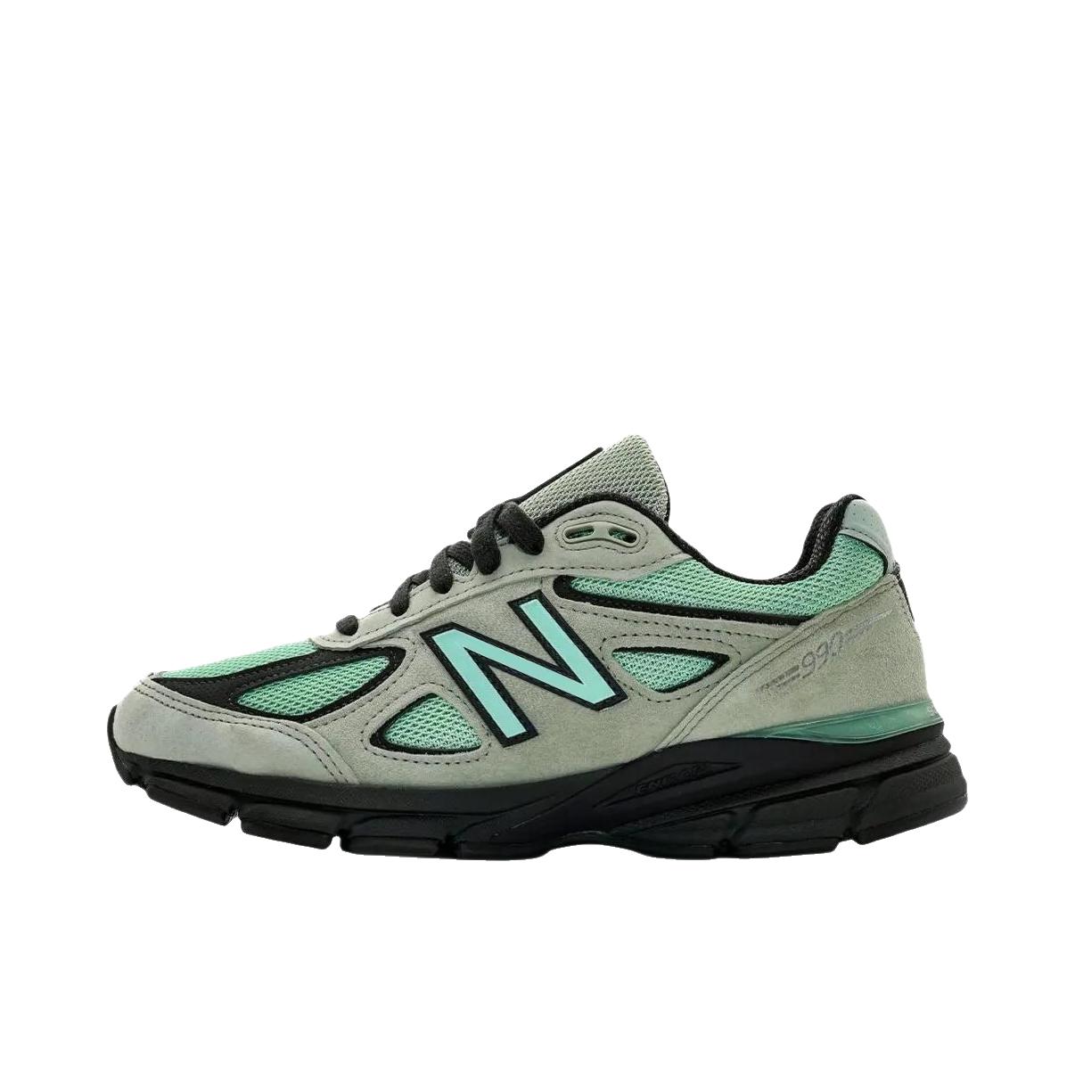 推荐商品：New Balance 990 V4 网布 织物 舒适轻便 减震 防滑耐磨 复古 运动休闲鞋 D宽/银苔绿/亮薄荷绿/黑色