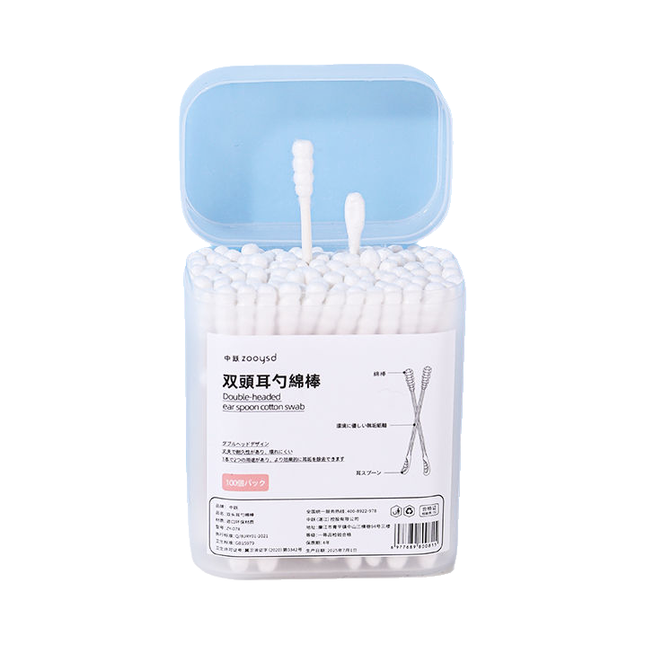 推荐商品：中跃 双头耳勺棉棒 盒装