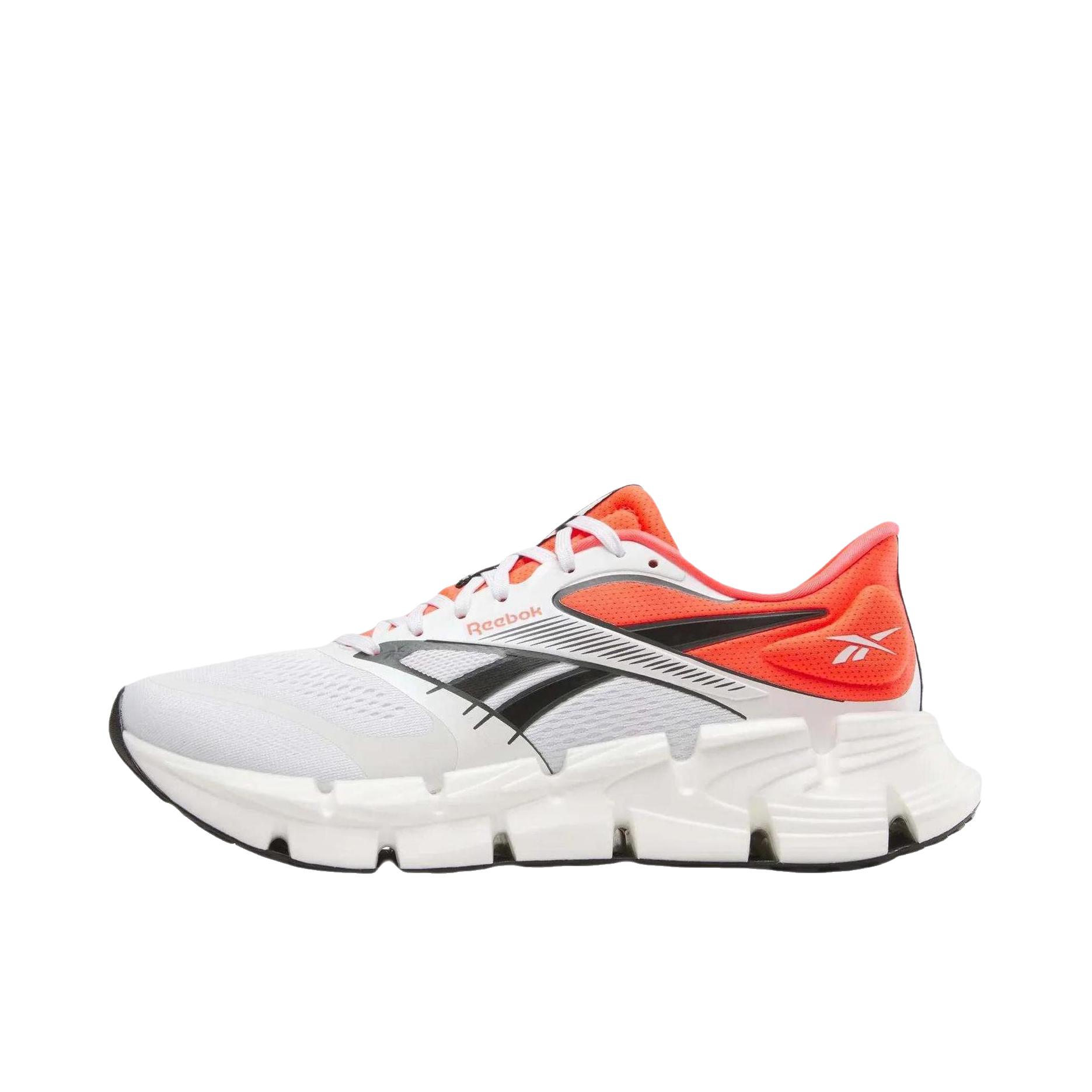 推荐商品：Reebok/锐步 FloatZig 2 跑鞋 百搭圆头厚底系带 白色/红色/黑色