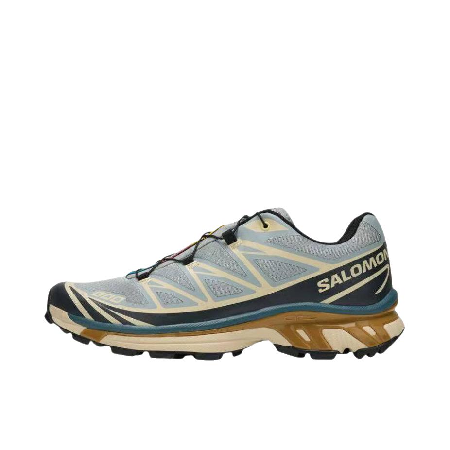 推荐商品：Salomon/萨洛蒙 XT-6 GTX 户外休闲鞋 防水包裹性支撑百搭厚底抽绳 迷雾蓝