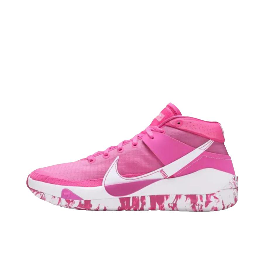 推荐商品：Nike Zoom KD 13 杜兰特 防滑耐磨 缓震回弹 包裹性 圆头 支撑 实战 篮球鞋 粉色/白色