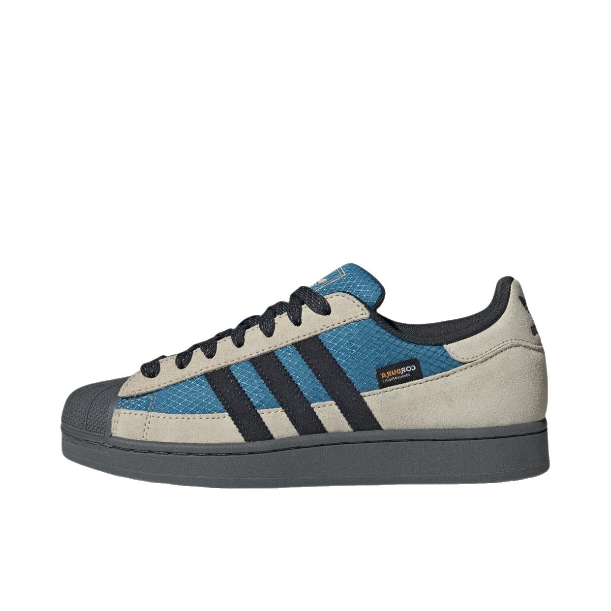 推荐商品：adidas Originals Superstar 2 MG GTX 板鞋 贝壳头防水透气耐磨圆头 混合墨蓝/棕色/深灰色