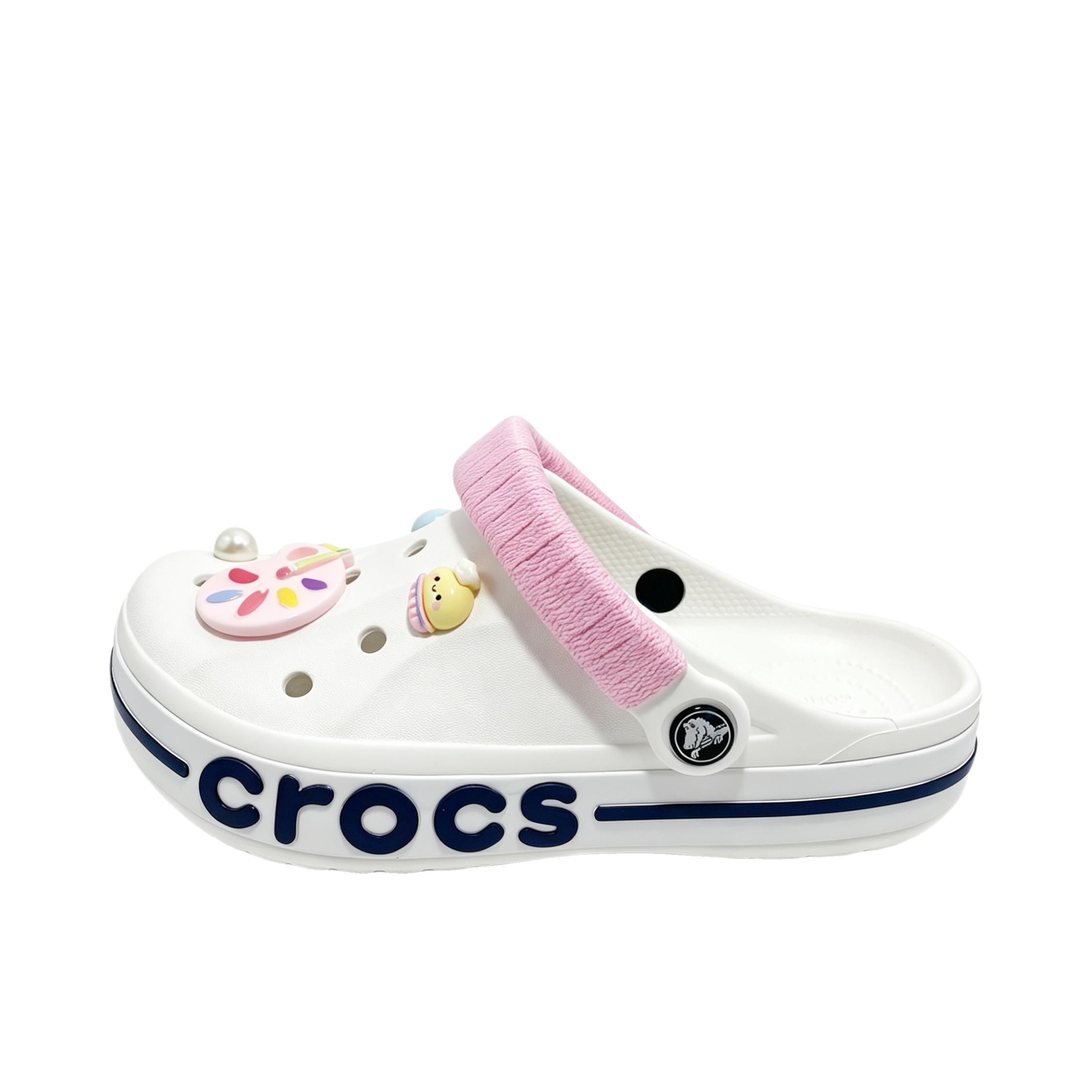 推荐商品：定制款 Crocs/卡骆驰 Bayaband Clog 洞洞鞋凉鞋 百搭舒适防滑炫纹跃动 云朵画家