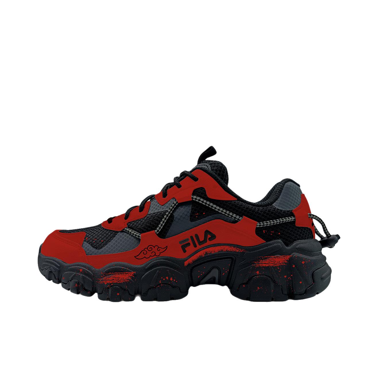 推荐商品：【定制球鞋】FILA/斐乐 猫爪 皮革 潮酷复古 小众 防滑耐磨 老爹鞋 腾云贺岁