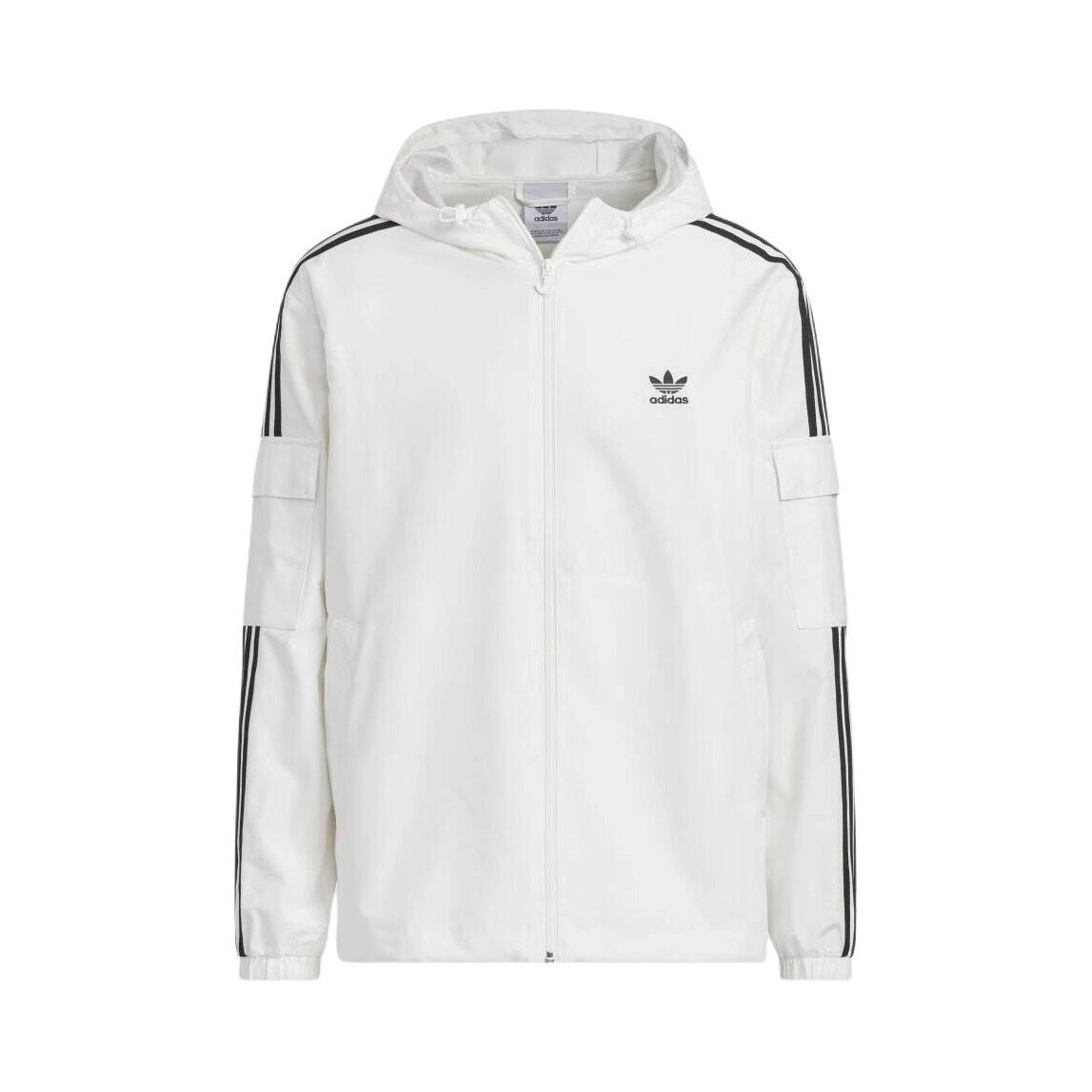 adidas Originals/三叶草 防风保暖连帽夹克 KV8848 白