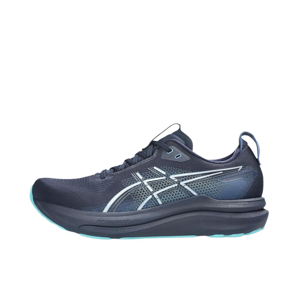 推荐商品：Asics/亚瑟士 GEL-KAYANO 33 跑鞋 透气支撑回弹橡胶 藏蓝色