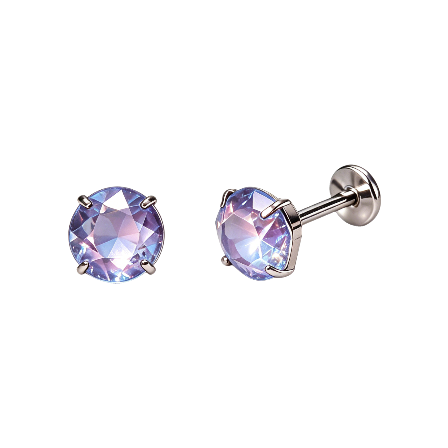 推荐商品：KAITIN JEWELRY 月光华子F136钛合金耳钉 HEDW0026