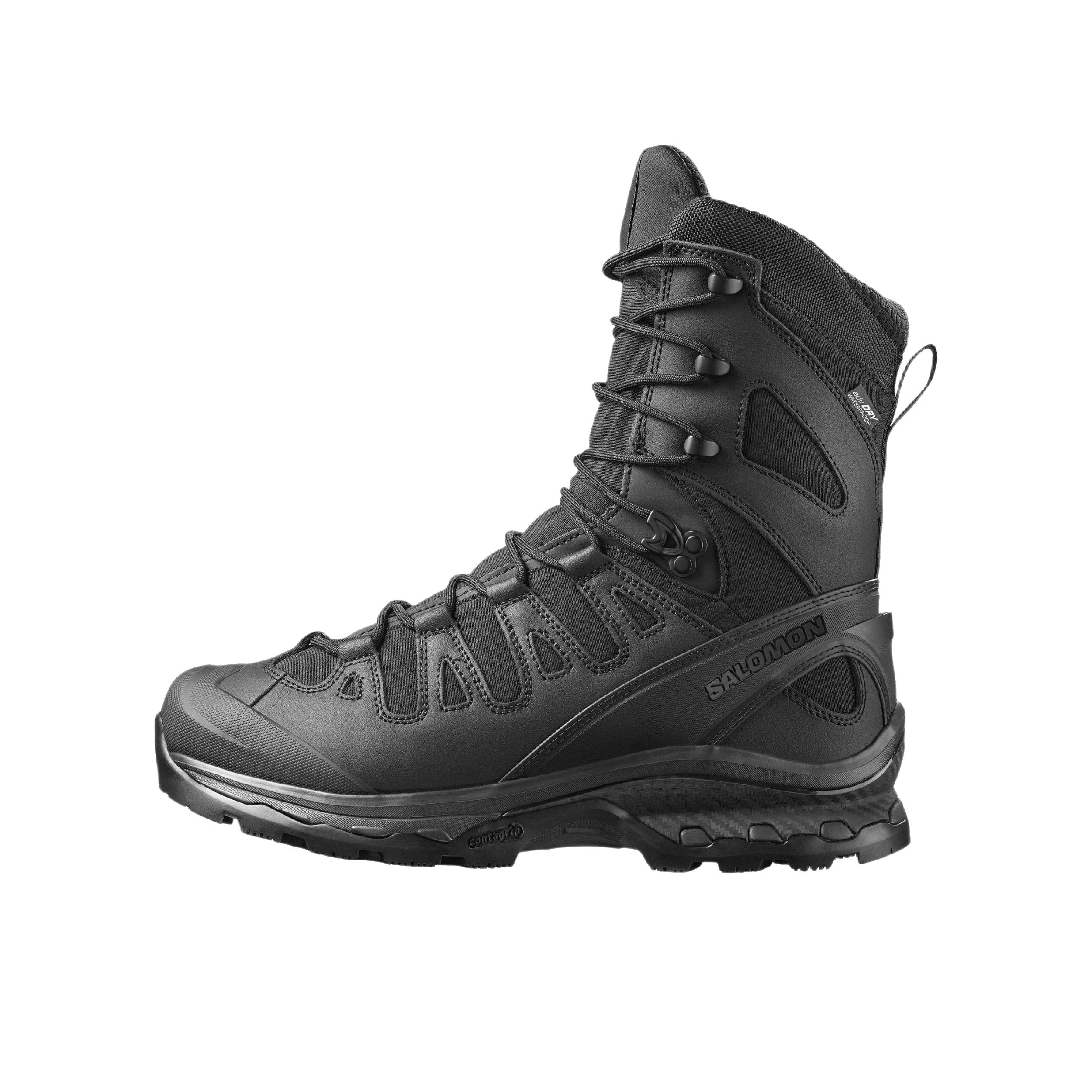 推荐商品：Salomon/萨洛蒙 Quest CW FORCES WP EN 户外休闲鞋 皮革质感高级利落 黑色
