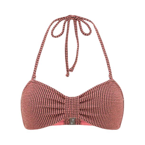 推荐商品：Yukari swim 度假风挂脖肌理感比基尼 女装 YB159&YB160 粉/可拆卸