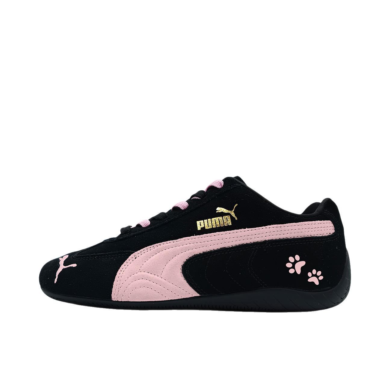 推荐商品：【定制球鞋】 Puma/彪马 Speedcat OG 运动休闲鞋 防滑耐磨低帮圆头系带复古百搭 绯樱爪迹