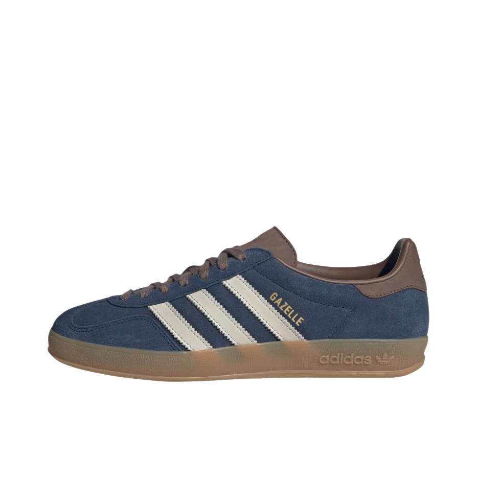 推荐商品：adidas Originals Gazelle T头鞋 德训鞋 板鞋 轻便复古薄底舒适百搭减震耐磨贴合圆头 夜靛蓝/米色/白色/大地层