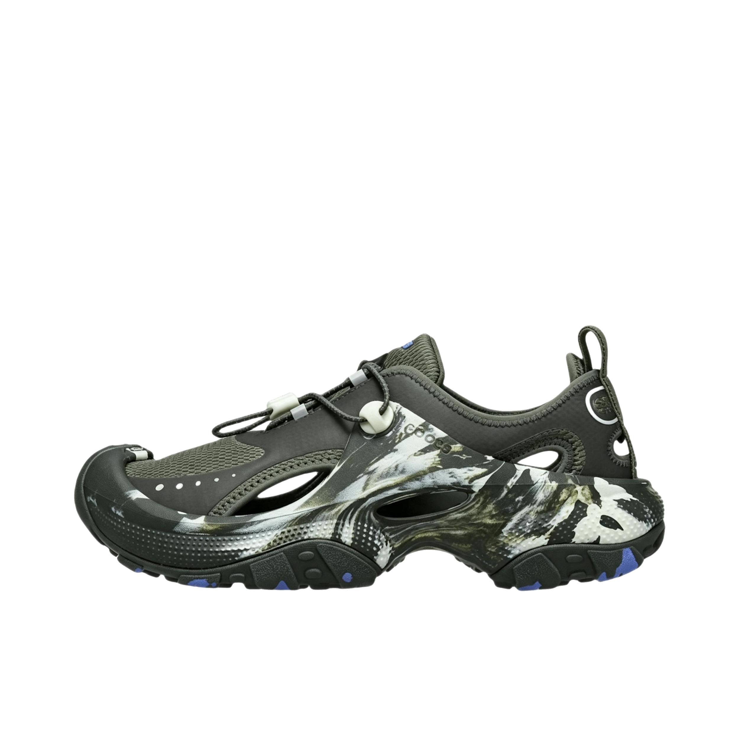 推荐商品：Crocs/卡骆驰 CROCS EXP Trailbreak 2 运动休闲鞋 溯溪鞋百搭小众抓地个性圆头低帮 209988 Brain Dead联名/深绿色