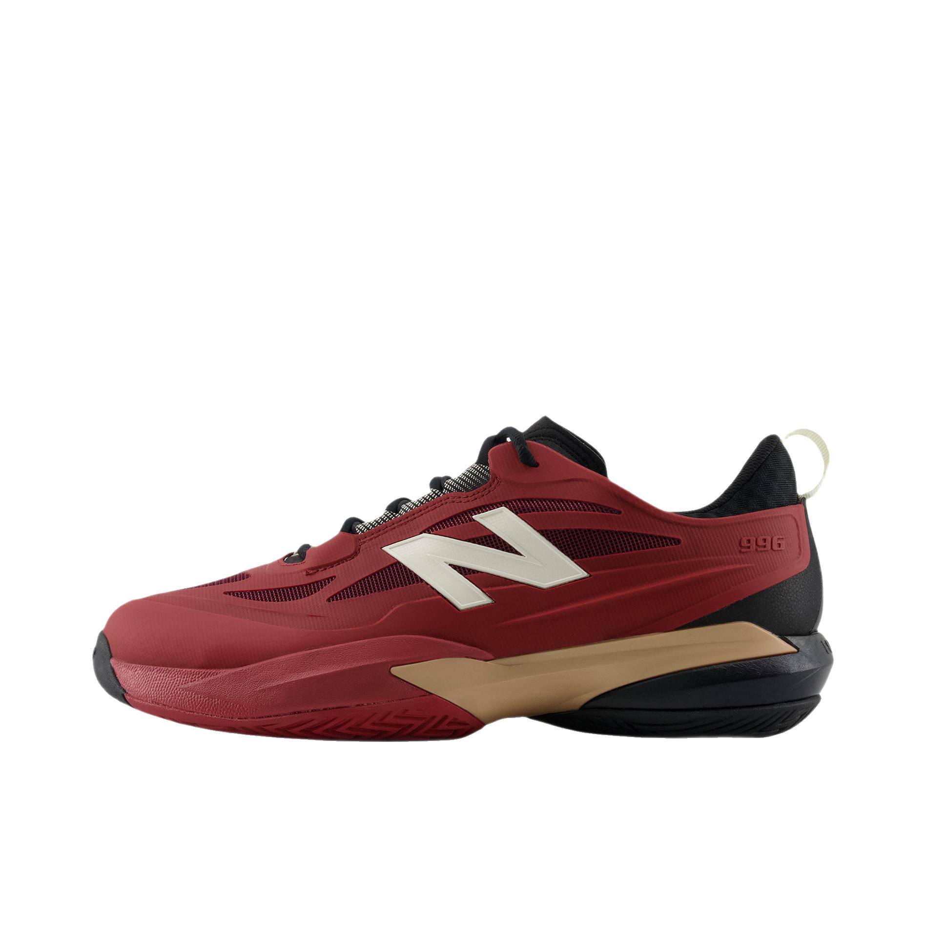 推荐商品：New Balance 996 v7 网球鞋 透气舒适耐磨 D宽/酒红色/黑色 