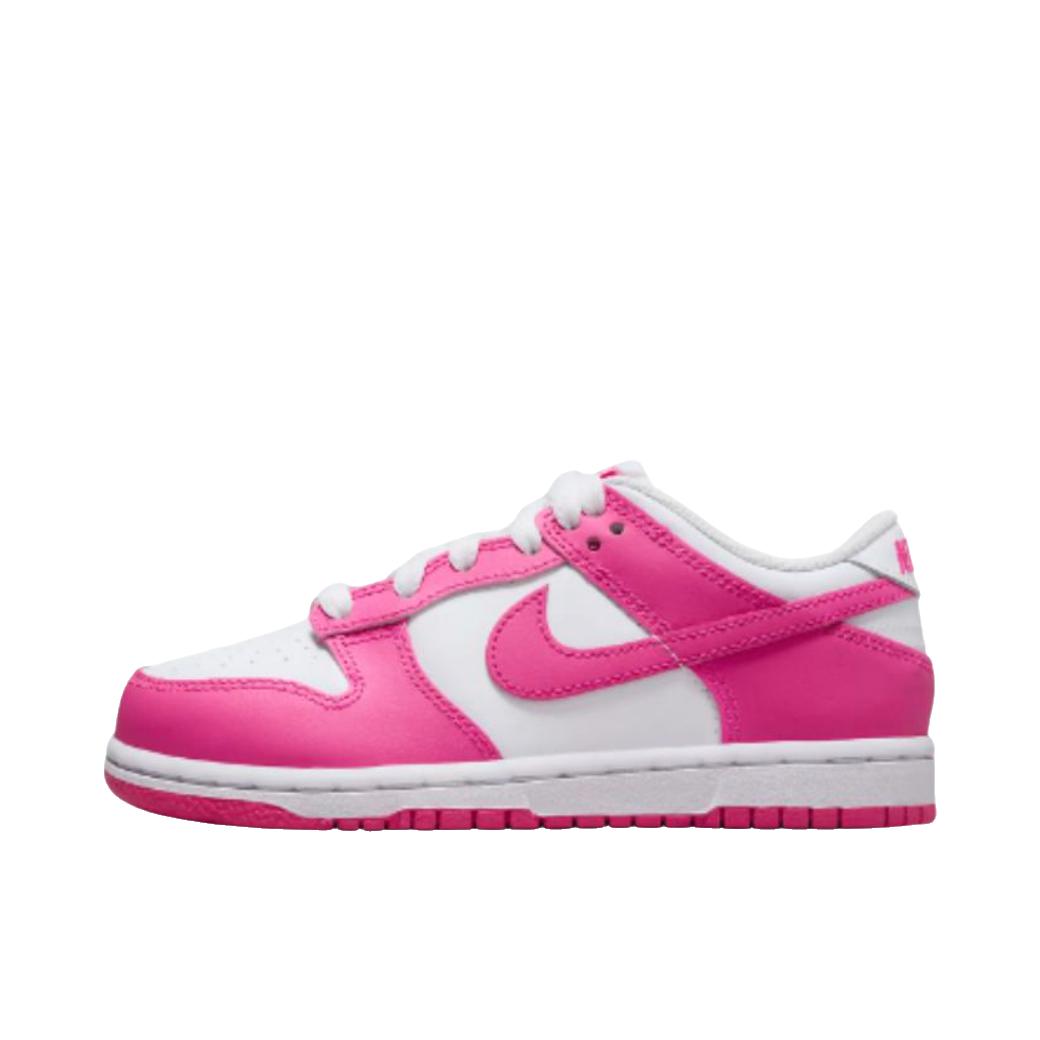 推荐商品：Nike Dunk 复古休闲 防滑耐磨 抓地 舒适透气 运动 板鞋儿童 大童/粉色