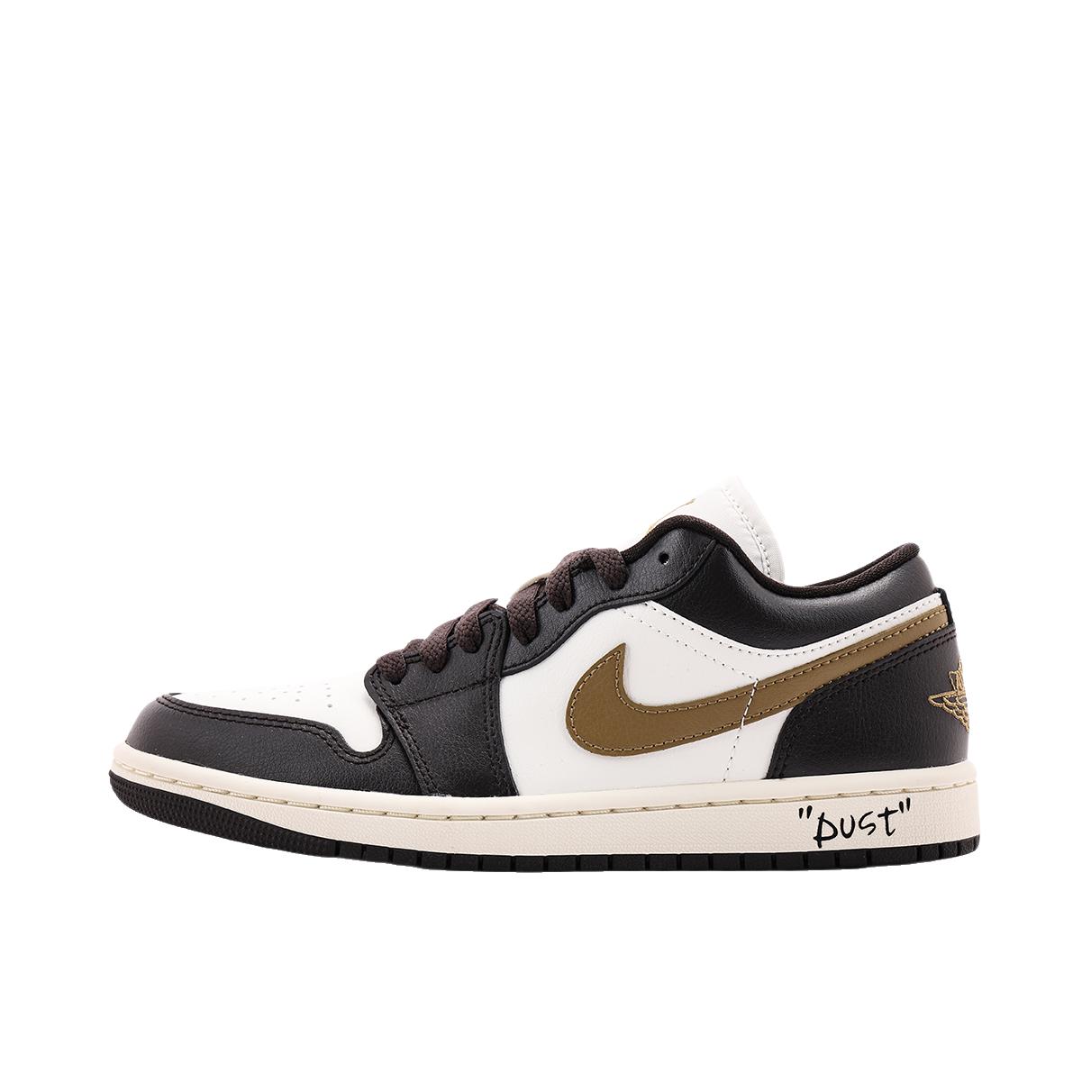 推荐商品：【定制球鞋】Air Jordan 1 减震 耐磨 透气 平跟 复古 潮流 简约 包裹性 防滑 轻便 支撑 增高 板鞋 白雾黑糖