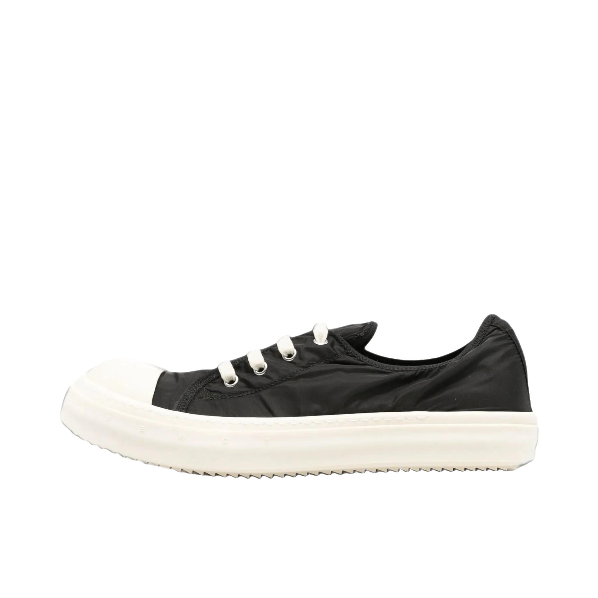 推荐商品：Rick Owens/瑞克·欧文斯 板鞋 圆头系带 RR02F4899NDOEH 黑色/白色