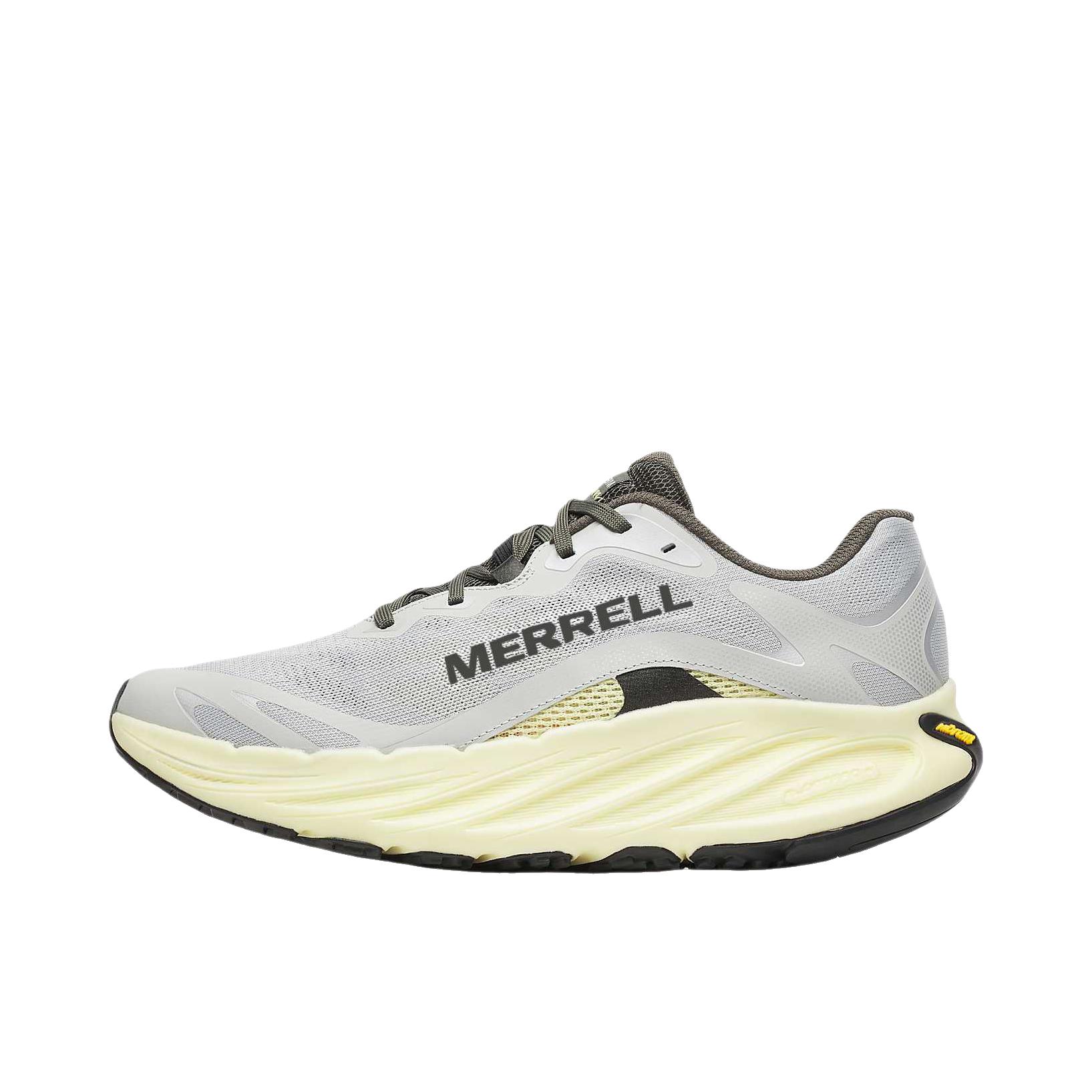 推荐商品：Merrell/迈乐 ProMorph 跑鞋 耐磨透气舒适 鸽灰色/柠檬黄