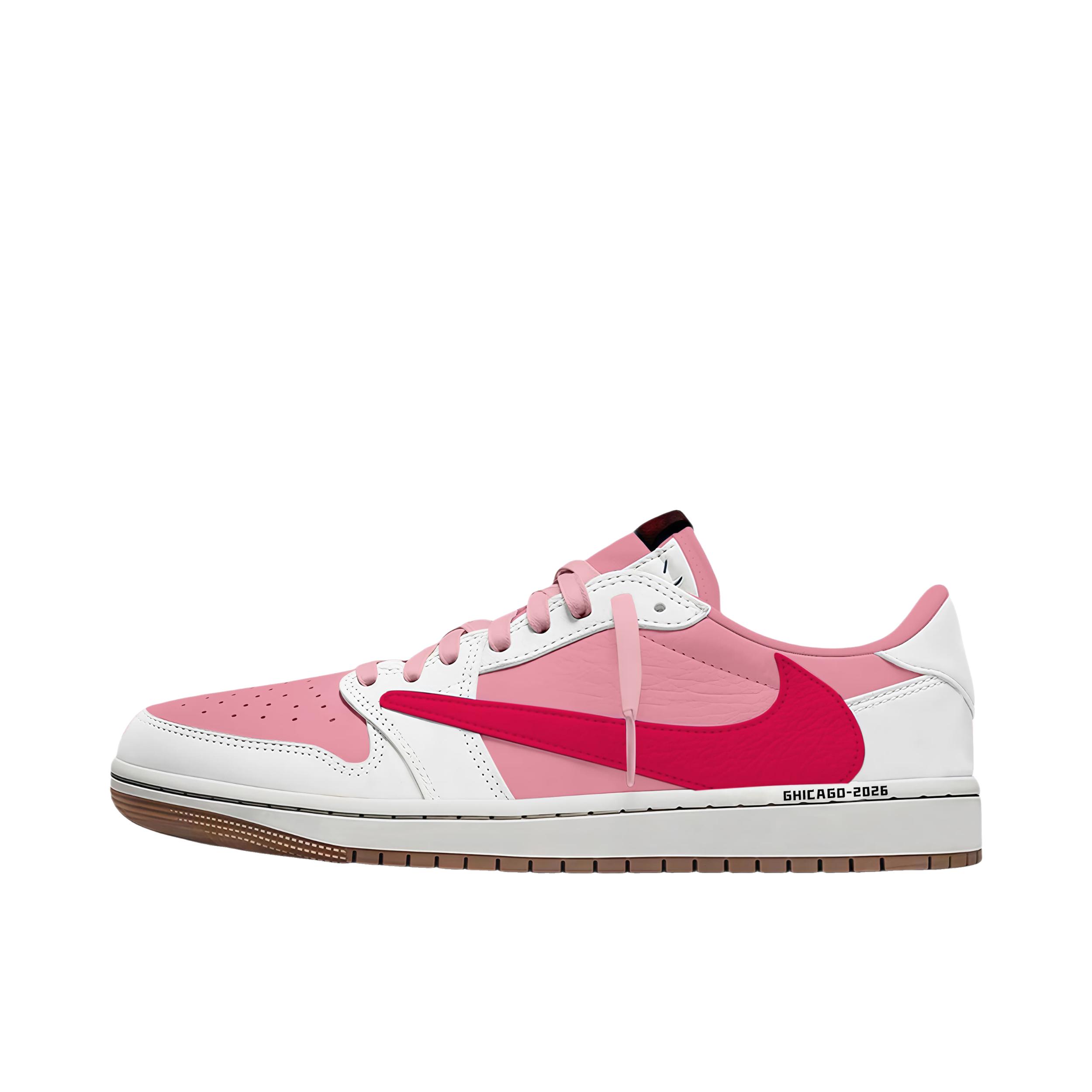 推荐商品：【定制球鞋】Air Jordan 1 减震 耐磨 透气 平跟 复古 潮流 简约 包裹性 防滑 轻便 支撑 增高 板鞋  Travis Scot联名款/倒钩