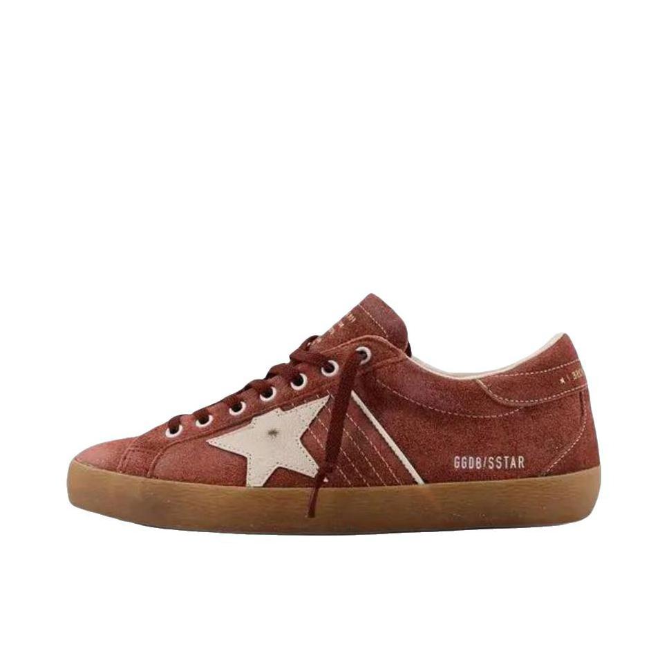 推荐商品：GOLDEN GOOSE Super-Star 板鞋 圆头系带时尚潮流 红色