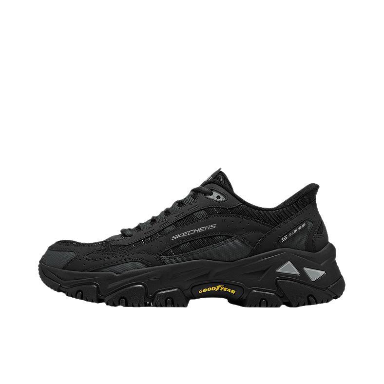 推荐商品：Skechers/斯凯奇 OUTDOOR MENS 训练鞋 圆头系带舒适百搭 全黑色