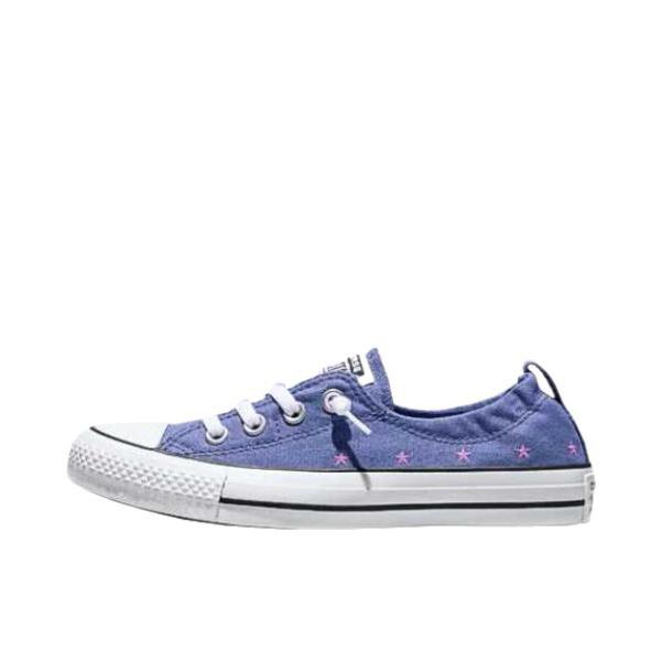 推荐商品：Converse/匡威 Chuck Taylor All Star 帆布鞋 减震耐磨舒适百搭 靛蓝风暴/兰花粉/白色