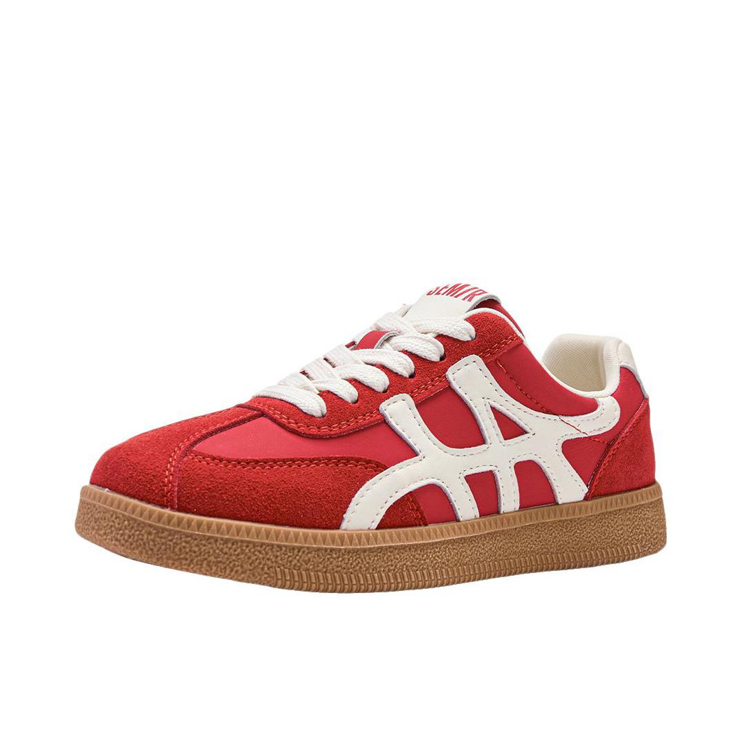 推荐商品：Semir/森马 板鞋 薄底简约复古耐磨 SXZX263520 女款/红色