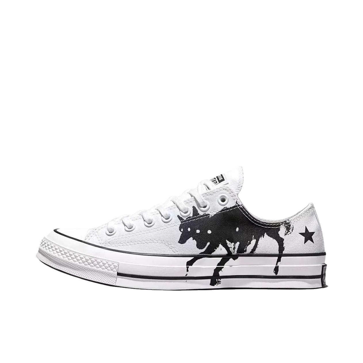 推荐商品：Converse/匡威 Chuck 70 帆布鞋 防滑耐磨薄底轻便透气舒适百搭复古时尚贴合圆头流光风 EDGLRD联名款/白色/黑色