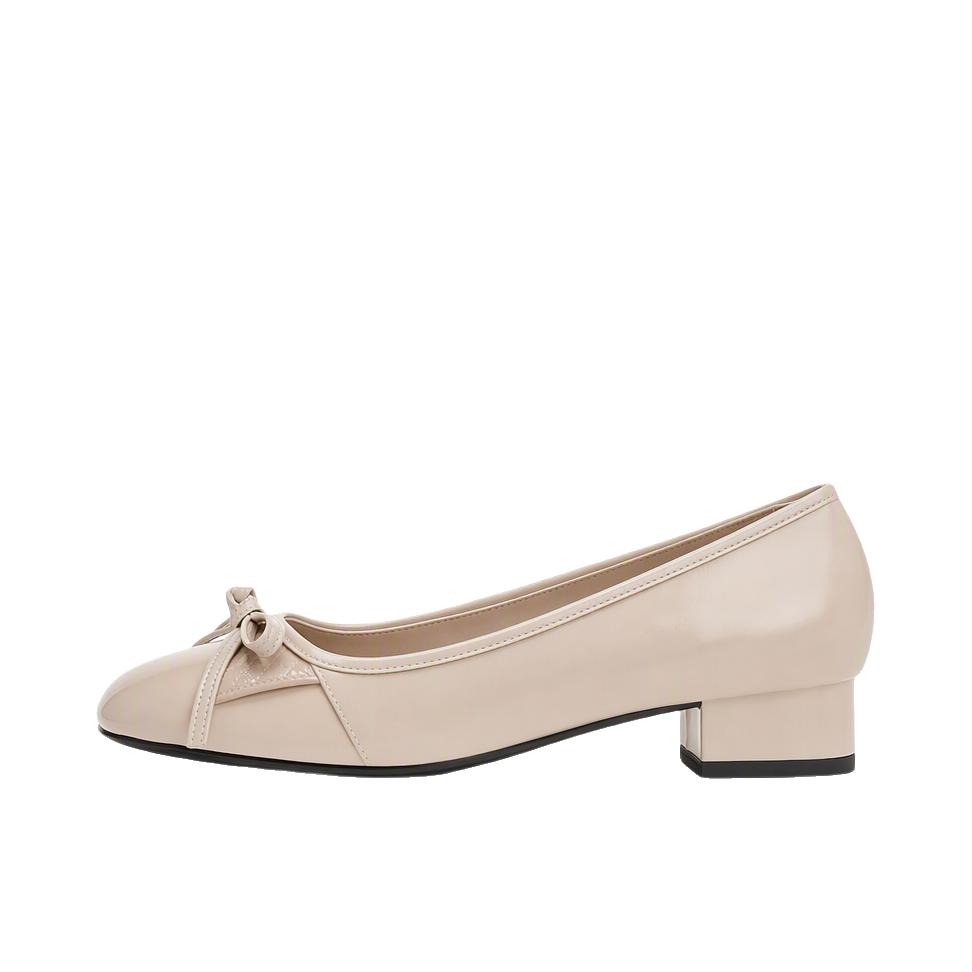 推荐商品：CHARLES&KEITH 单鞋 蝴蝶结时尚 CK1-60361660 米色