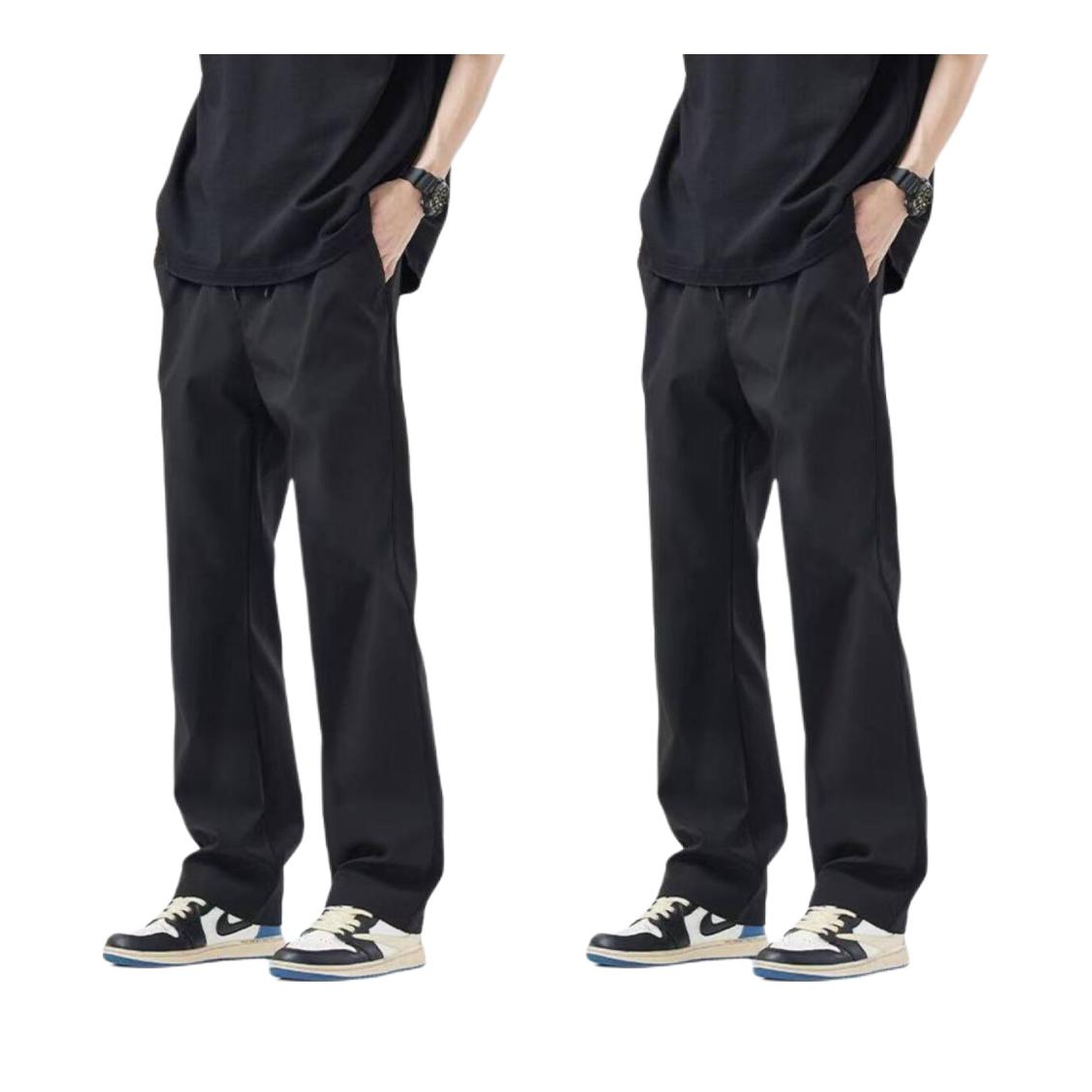 推荐商品：Noveli/蓝威龙 防风防水直筒机能冲锋裤 668 黑/2条装