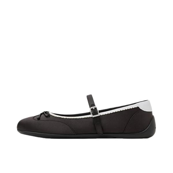 推荐商品：CHARLES&KEITH 单鞋 平底休闲蝴蝶结 CK1-71960046 黑色/白色