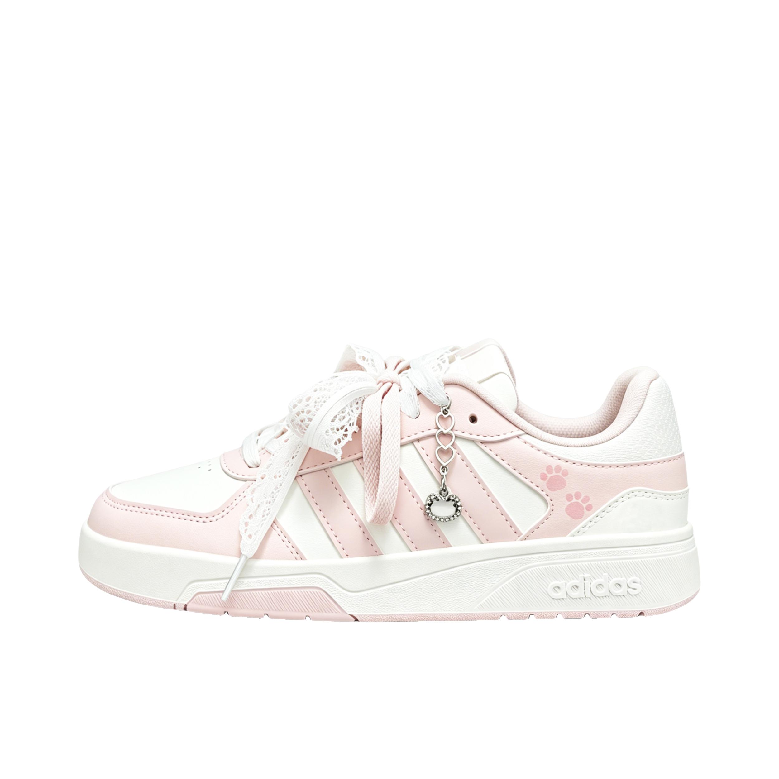 推荐商品：定制款 adidas COURTBEAT 板鞋 简约百搭低帮平跟 女款/蕾丝猫咪
