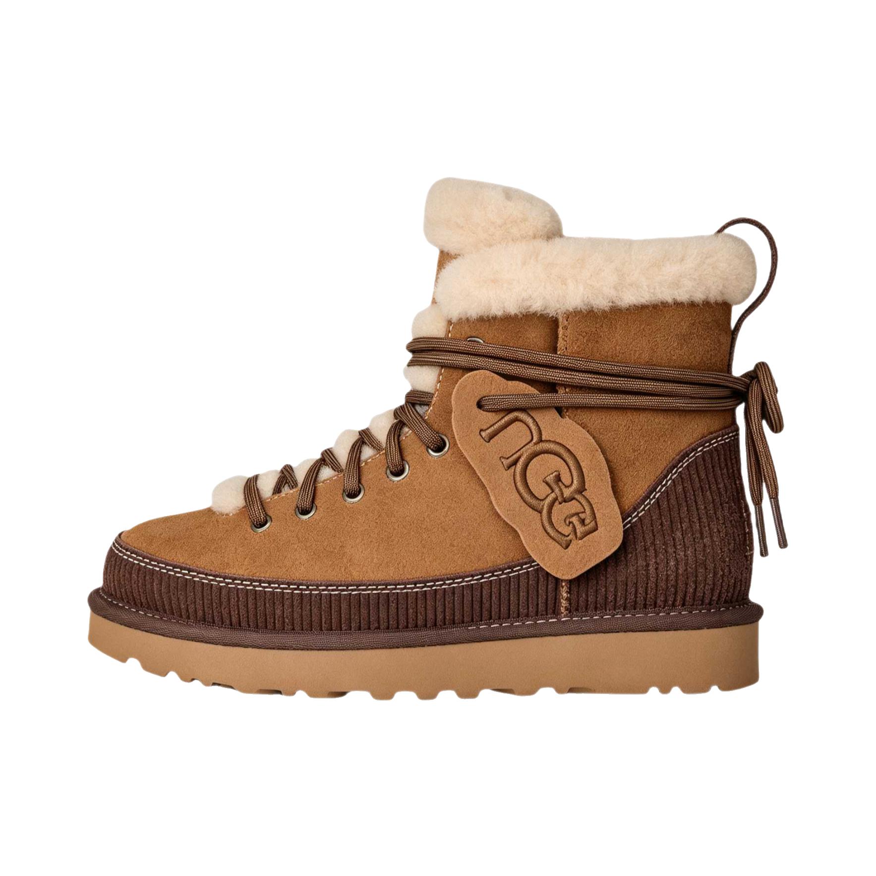 推荐商品：UGG Classic 雪地靴 系带舒适保暖 栗子棕色
