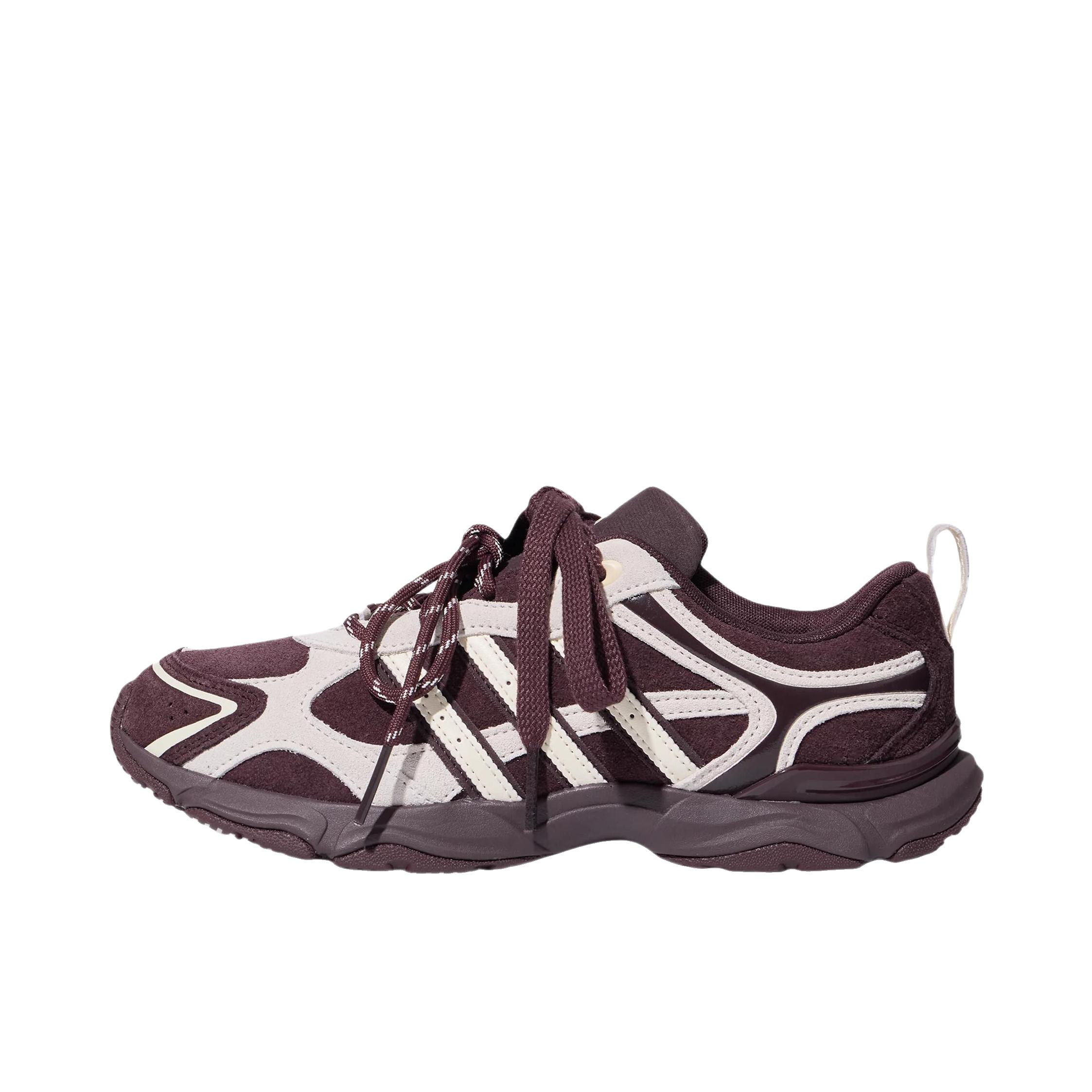 推荐商品：adidas WHISPER GLIDE HYPE 运动休闲鞋 复古防滑耐磨回弹 女款/暗棕色/乳白色