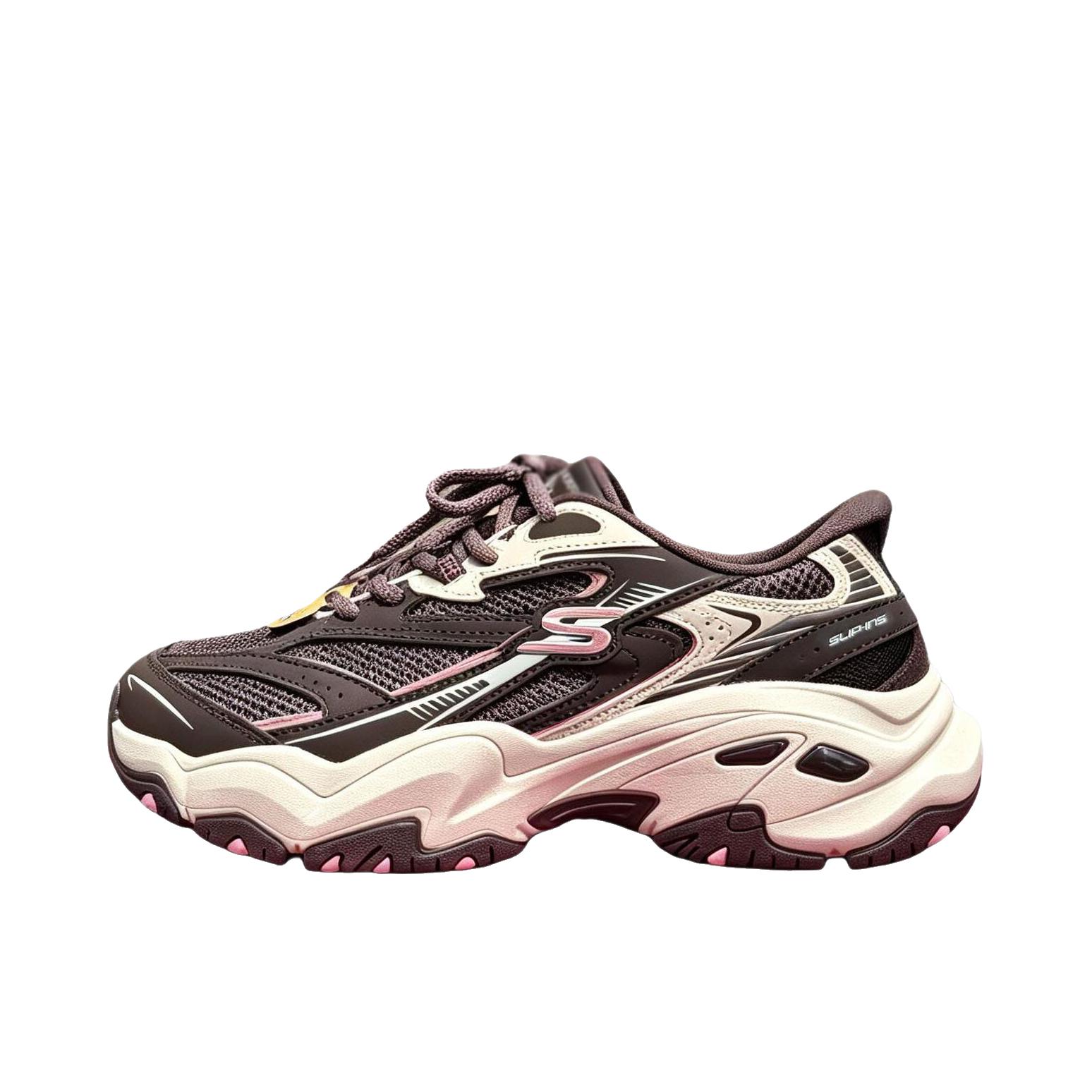 推荐商品：Skechers/斯凯奇 D'LITES 6.0 老爹鞋 休闲日常减震防滑 女款/棕色