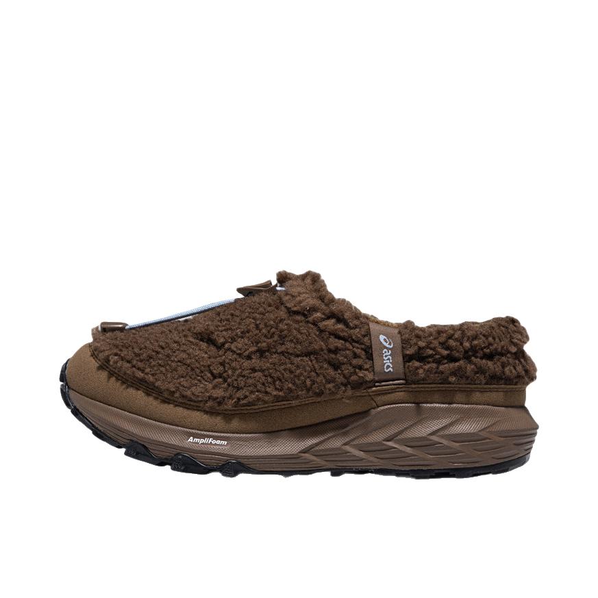 推荐商品：Asics/亚瑟士 GEL-SONOMA WT 冬季拖鞋 一脚蹬保暖毛毛绒加绒加厚 加绒/棕色