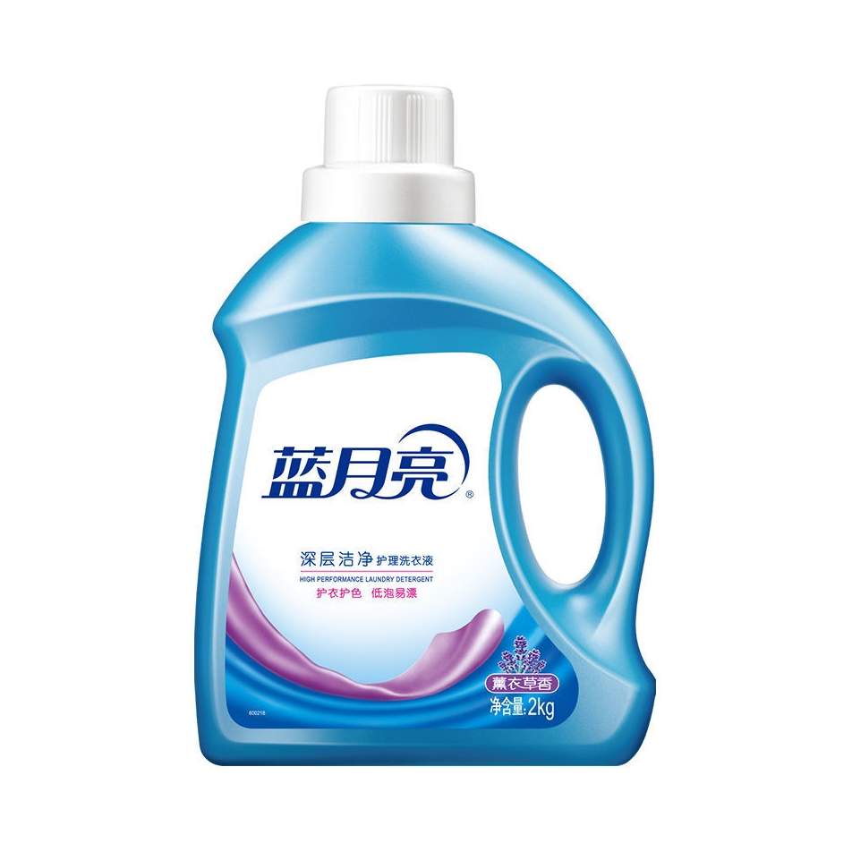 推荐商品：bluemoon/蓝月亮 深层洁净系列 去污 薰衣草香 洗衣液 瓶装