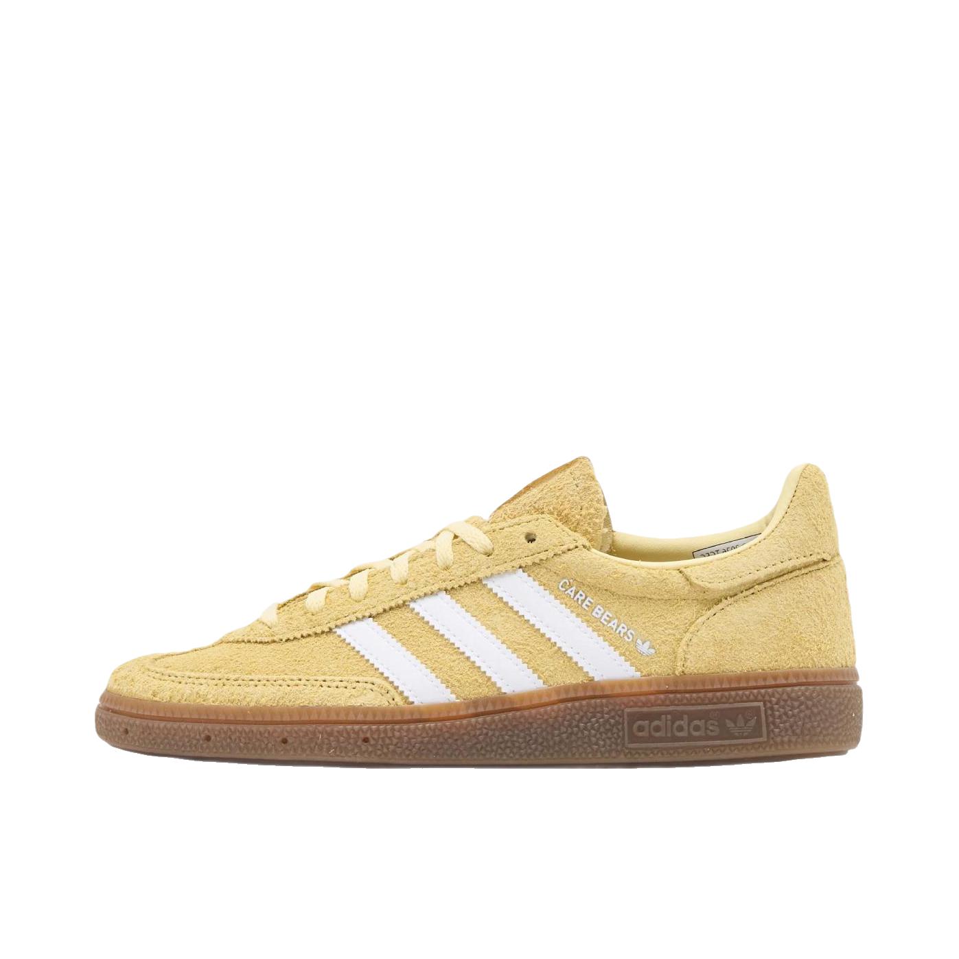 推荐商品：adidas Originals HANDBALL SPEZIAL T头鞋 德训鞋 板鞋 舒适耐磨复古防滑 CARE BEARS联名/棕色/黄色