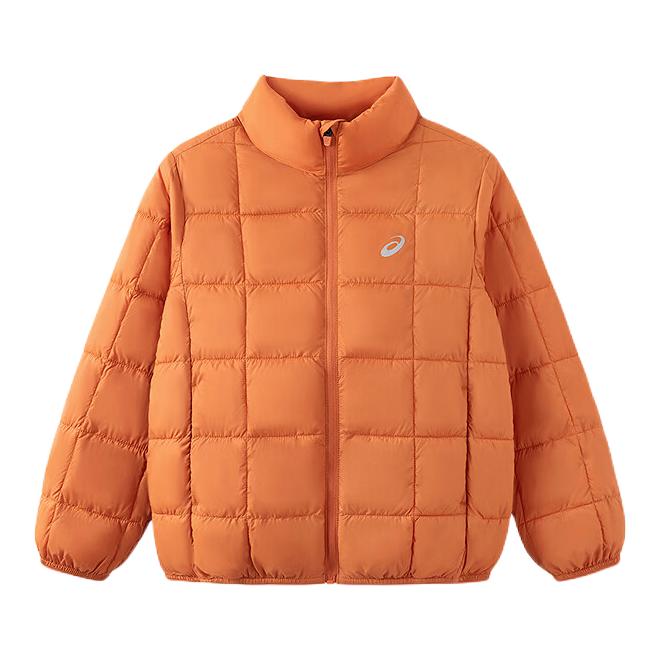 推荐商品：Asics/亚瑟士童装 2026AW 立领拉链三防棉服 中大童 33426106 橙黄