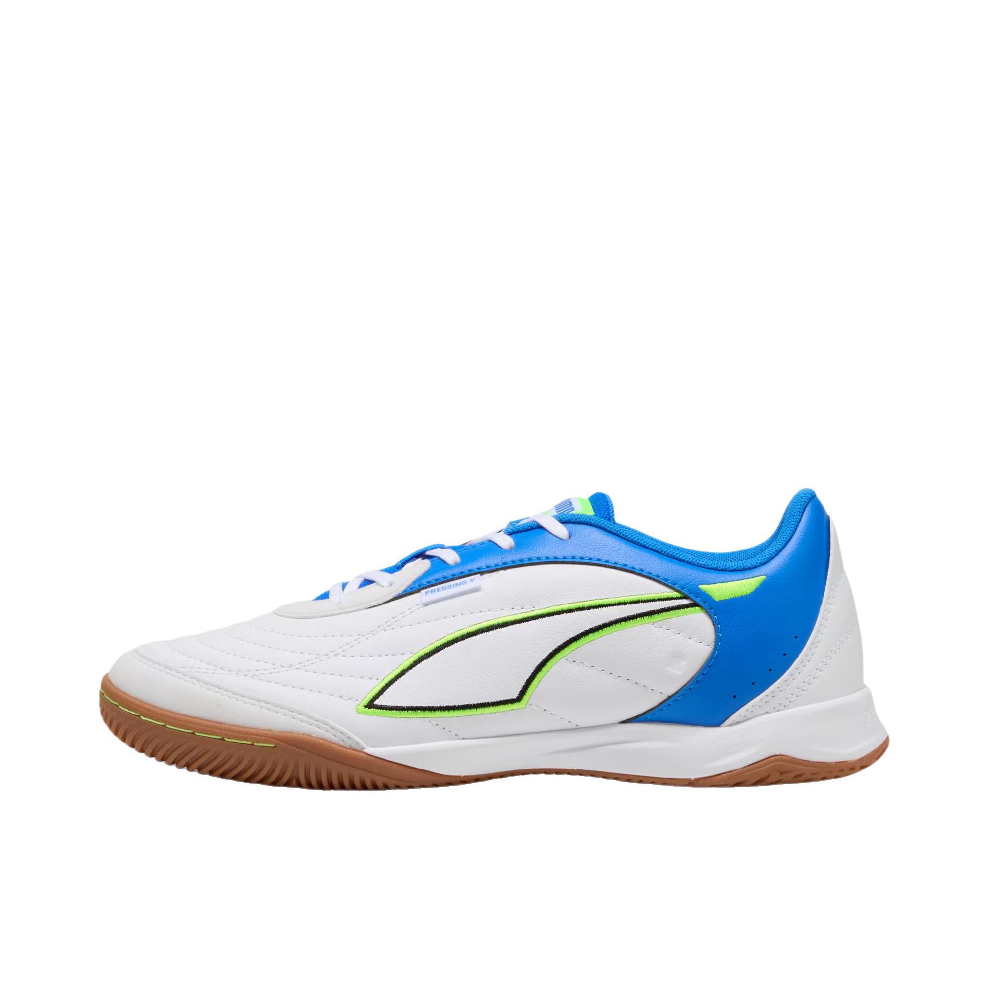 推荐商品：Puma/彪马 Pressing 足球鞋 舒适百搭防滑耐磨 白色/绿色/超蓝色/黑色