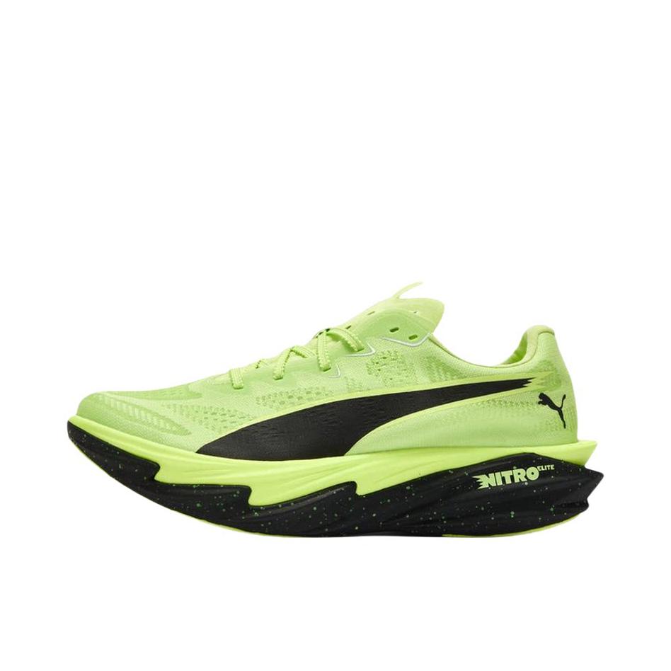 推荐商品：Puma/彪马 deviate nitro Elite 4 跑鞋 舒适时尚轻便防滑回弹贴合长距离竞速比赛 女款/浅亮黄/黑色