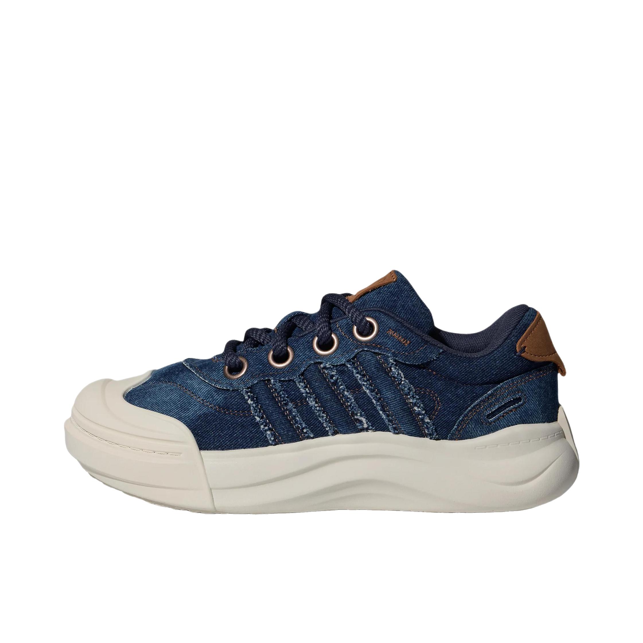 推荐商品：adidas MAXXCOURT SE DENIM 运动休闲鞋 百搭防滑耐磨 暗藏青/汉玉白