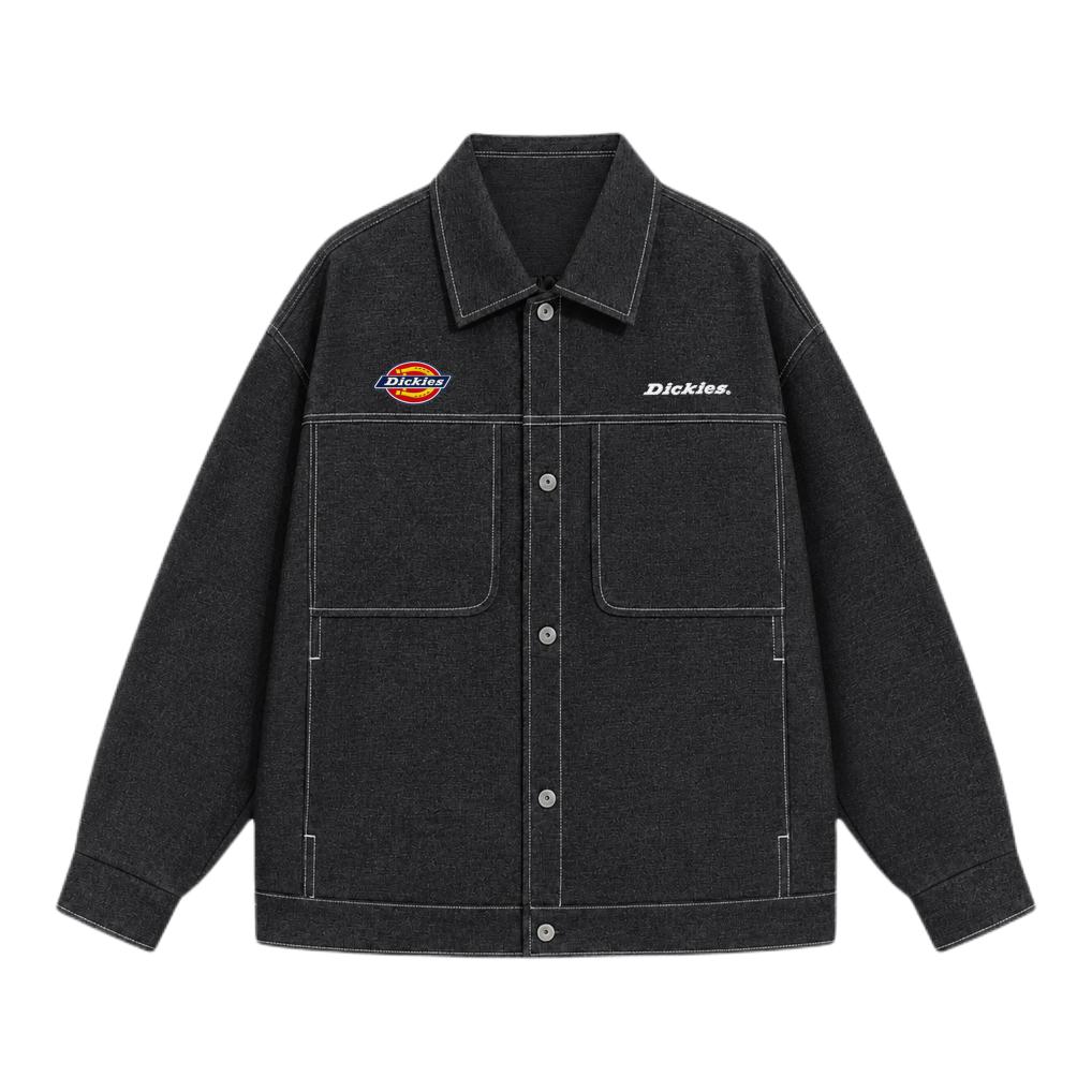 Dickies/帝客 2026AW 复古翻领长袖夹克 DKU263NWJEG3 高级黑