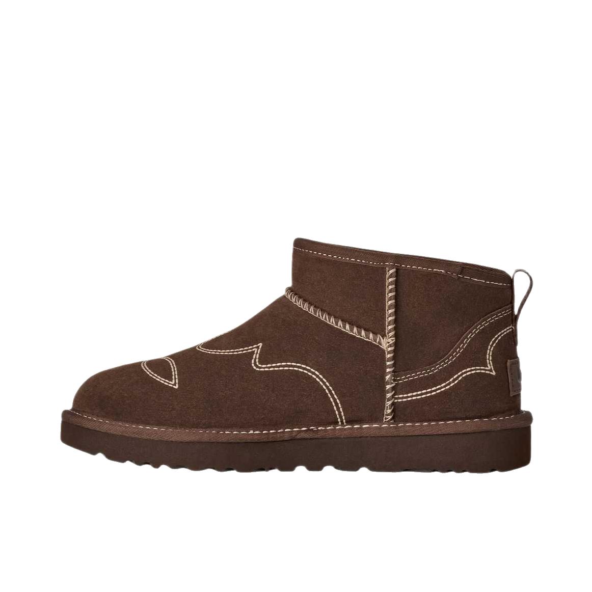 推荐商品：UGG Classic Novelty 雪地靴 圆头舒适时尚 加绒/女款/焦木色