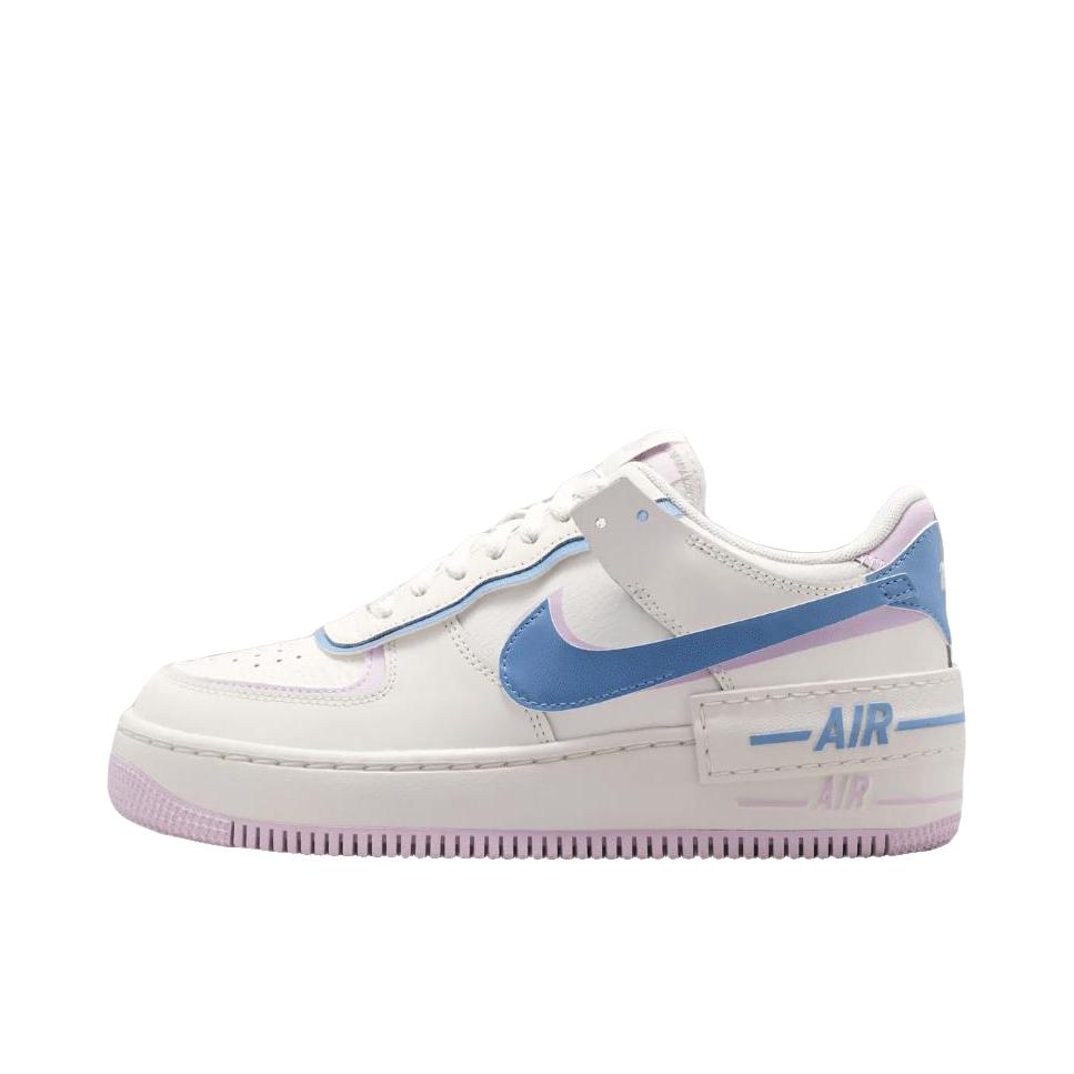 推荐商品：Nike Air Force 1 空军一号 板鞋 轻便舒适百搭耐磨防滑复古 女款/帆白色/浅紫色/丁香色/工作蓝 