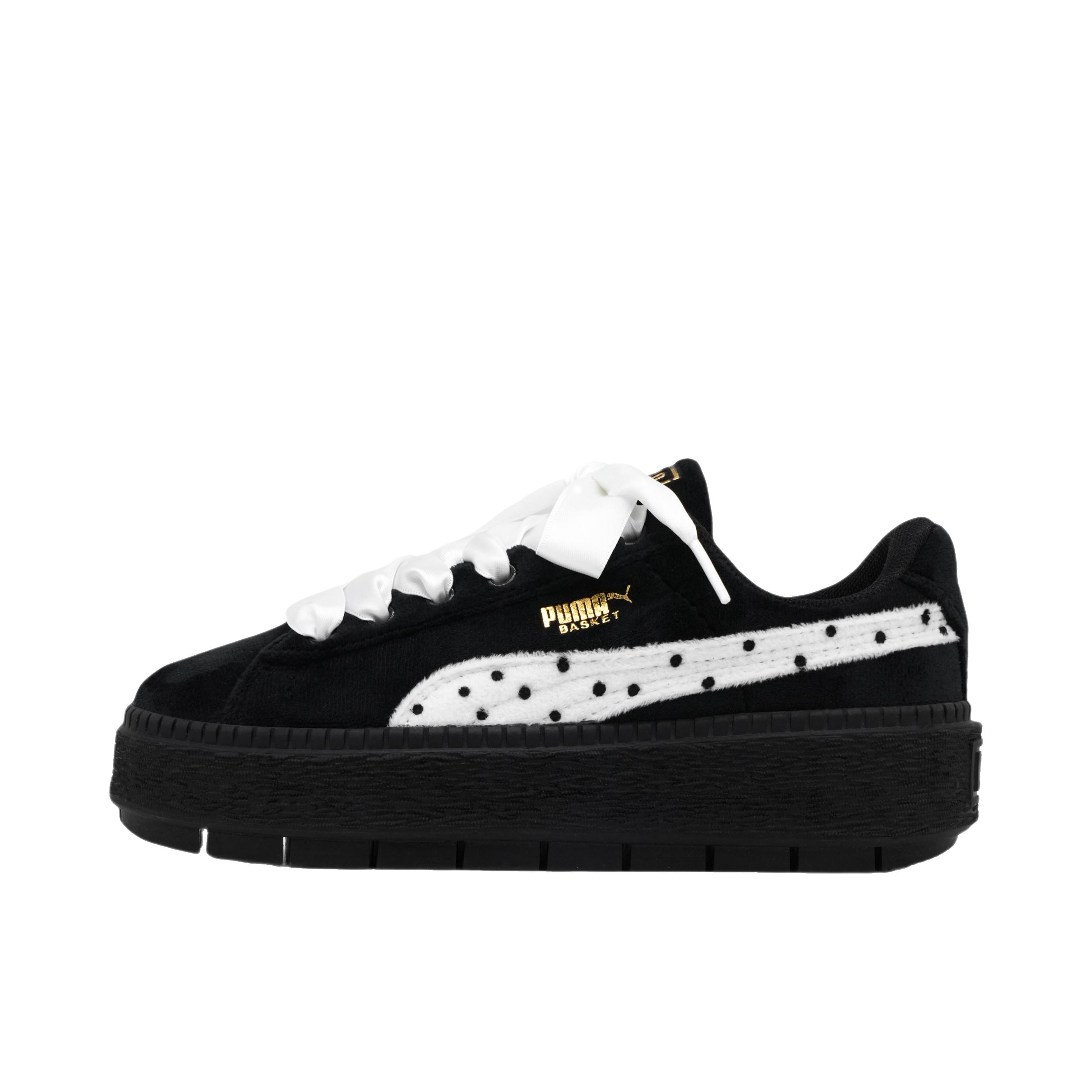 推荐商品：【定制球鞋】 Puma/彪马 Platform Trace 板鞋 可爱防滑耐磨轻便时尚百搭简约 女款/蜜桃芭蕾