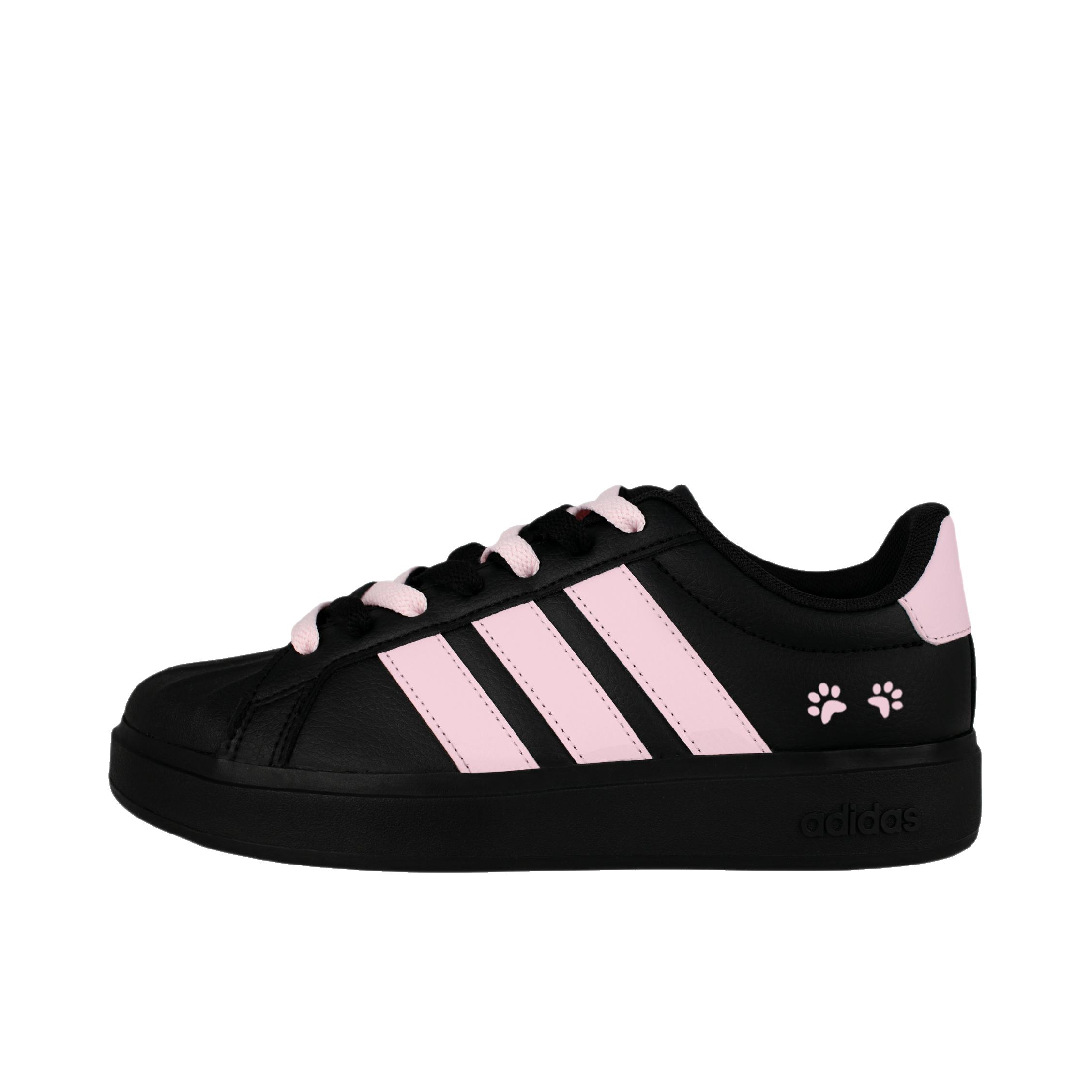 推荐商品：定制款 adidas STREETTALK 板鞋 个性美式学院风高街 粉爪