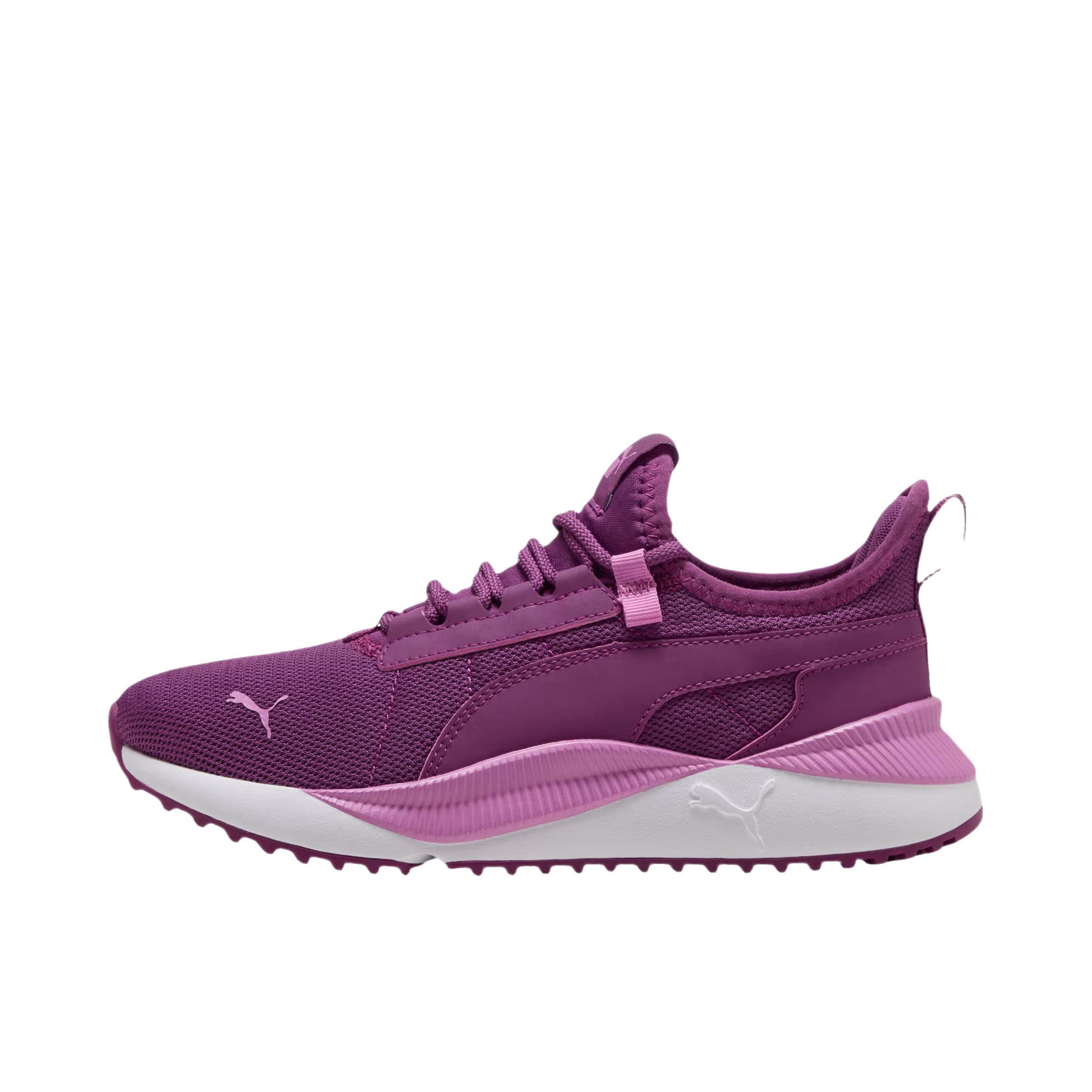 推荐商品：Puma/彪马 防滑 缓震 跑鞋 大童/梅酒红/淡紫色/彪马白 